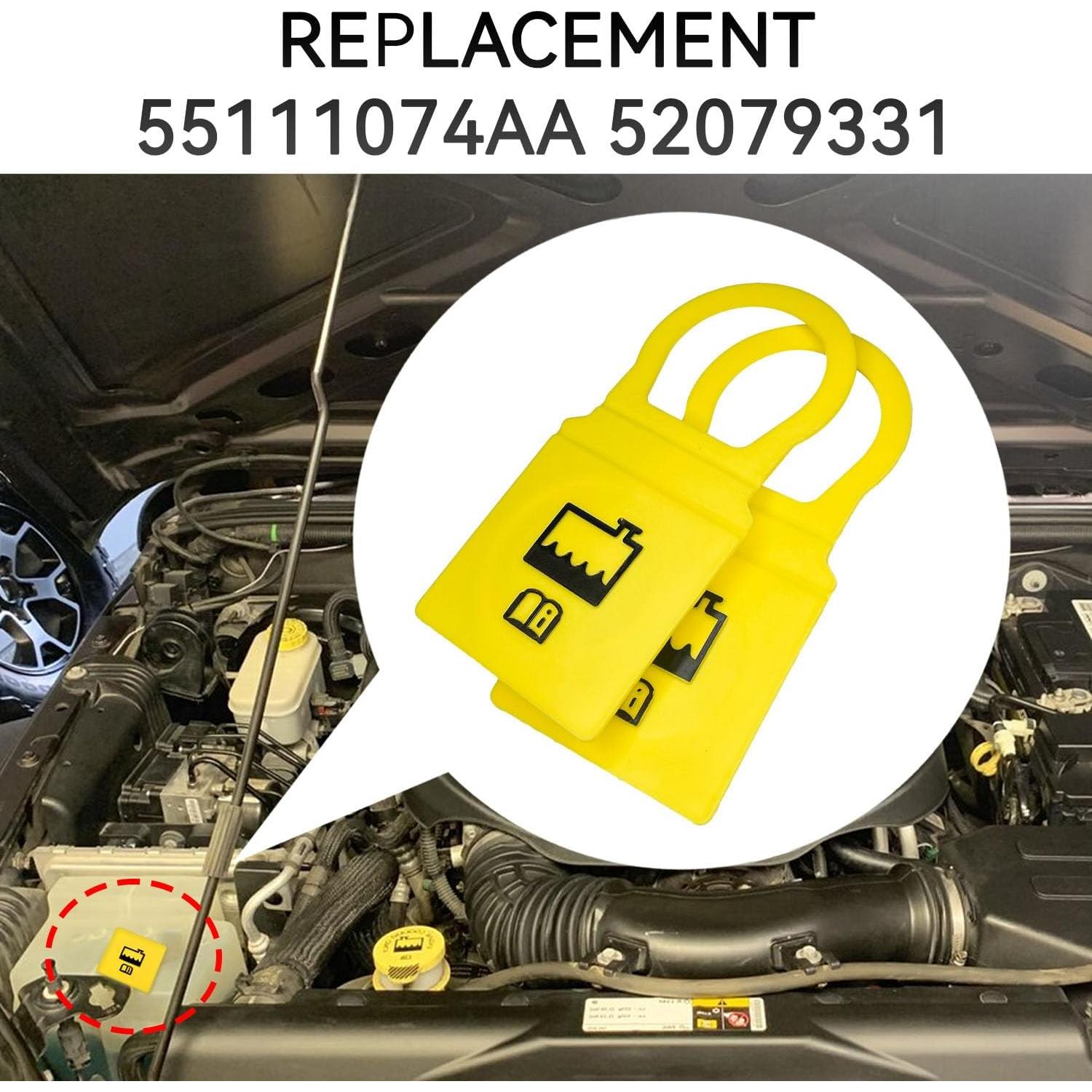 Tapa de Refrigerante HHZL-LQYFG01 Amarillo para Grand Voyager