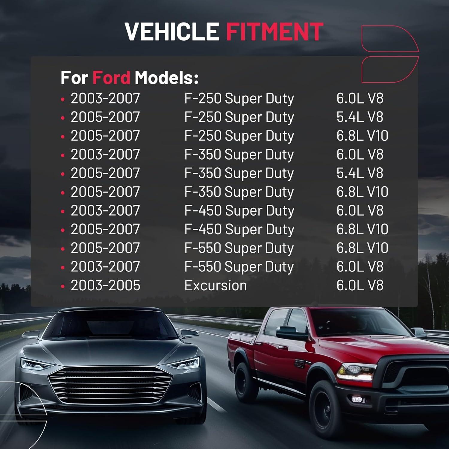 Tanque de Refrigerante BDFHYK 603-217 para Ford F250 F350 2003-2007