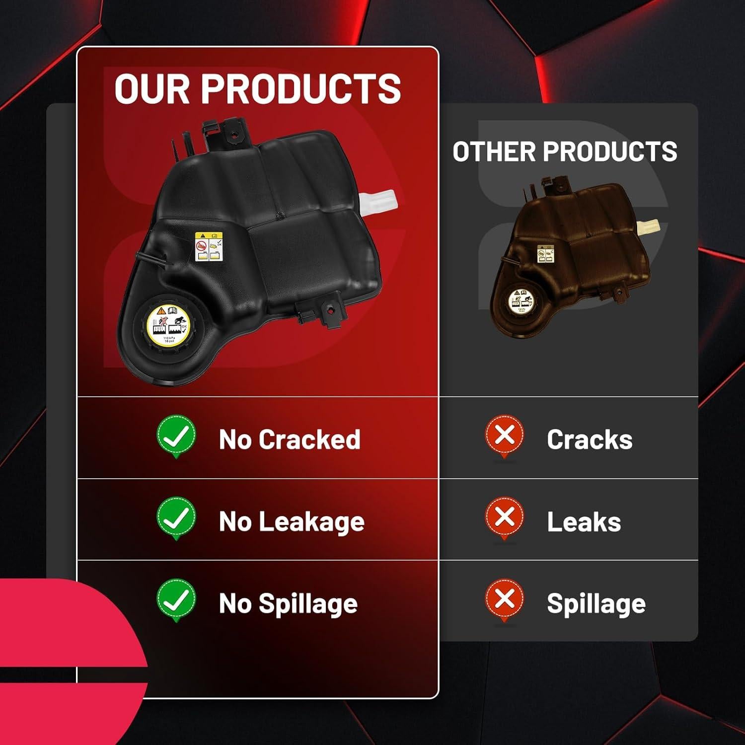 Tanque de Refrigerante BDFHYK 603-217 para Ford F250 F350 2003-2007