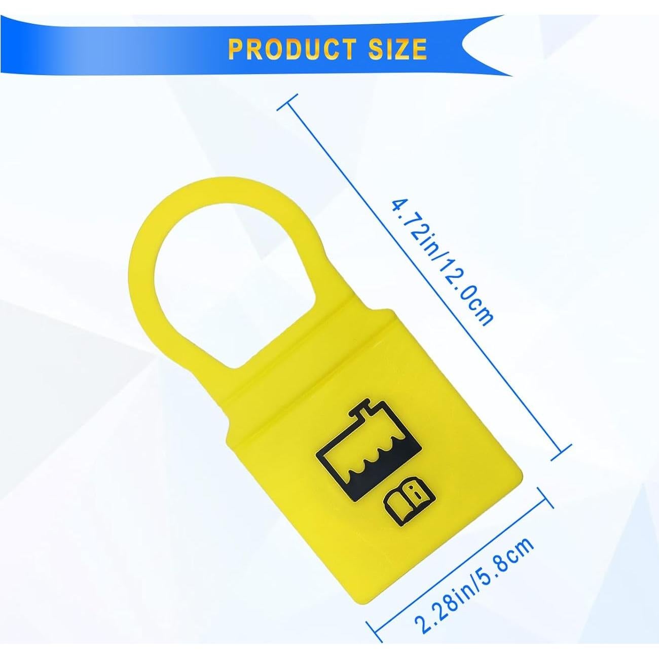 Tapa de Refrigerante del Motor BSAMZO Amarilla x2 Compatible Jeep/Dodge/Chrysler/Ram