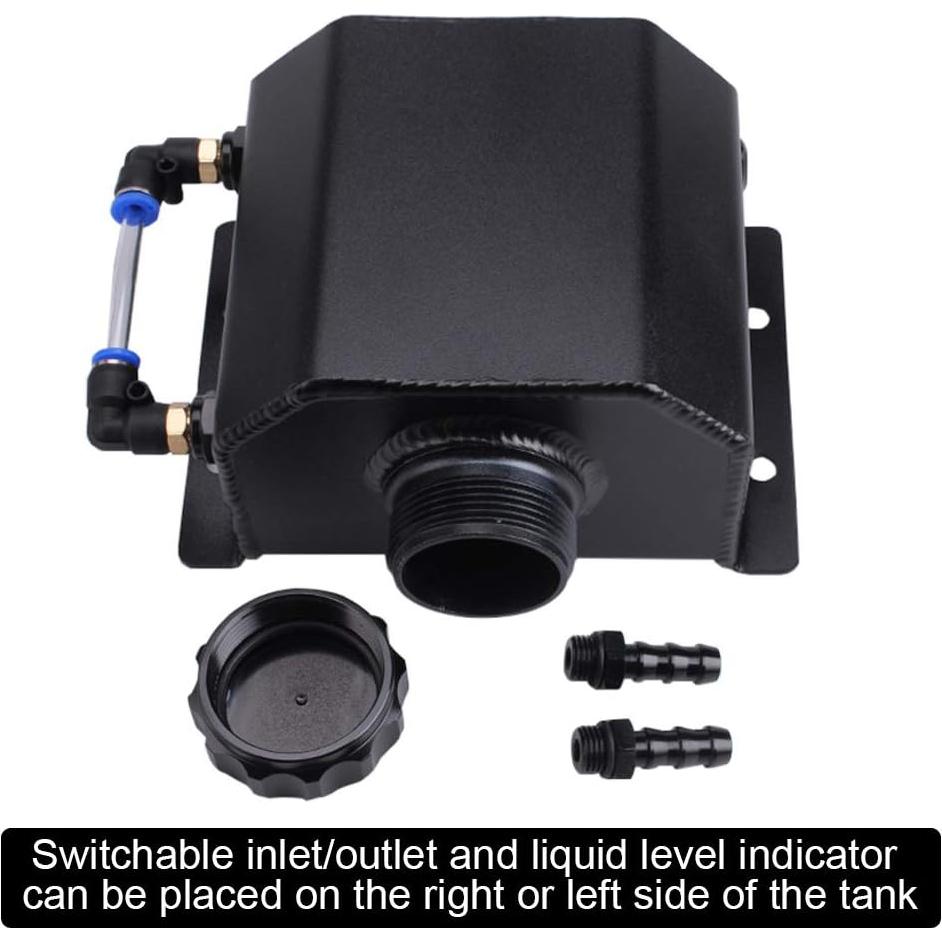 Tanque de Desbordamiento de Refrigerante RASTP 1L Aluminio Negro