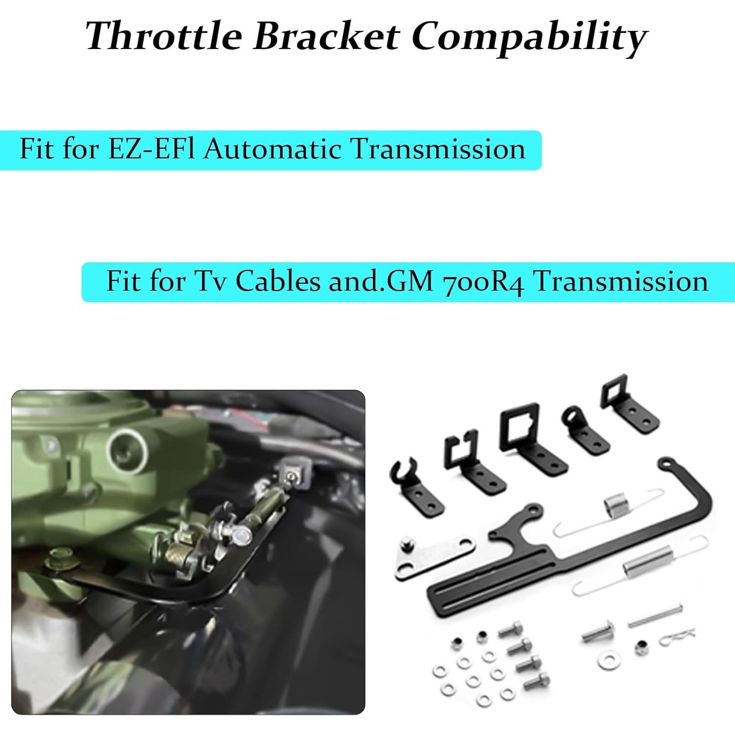 Kit de Montaje de Cable de Acelerador SVTELI 304147 para GM 700R4