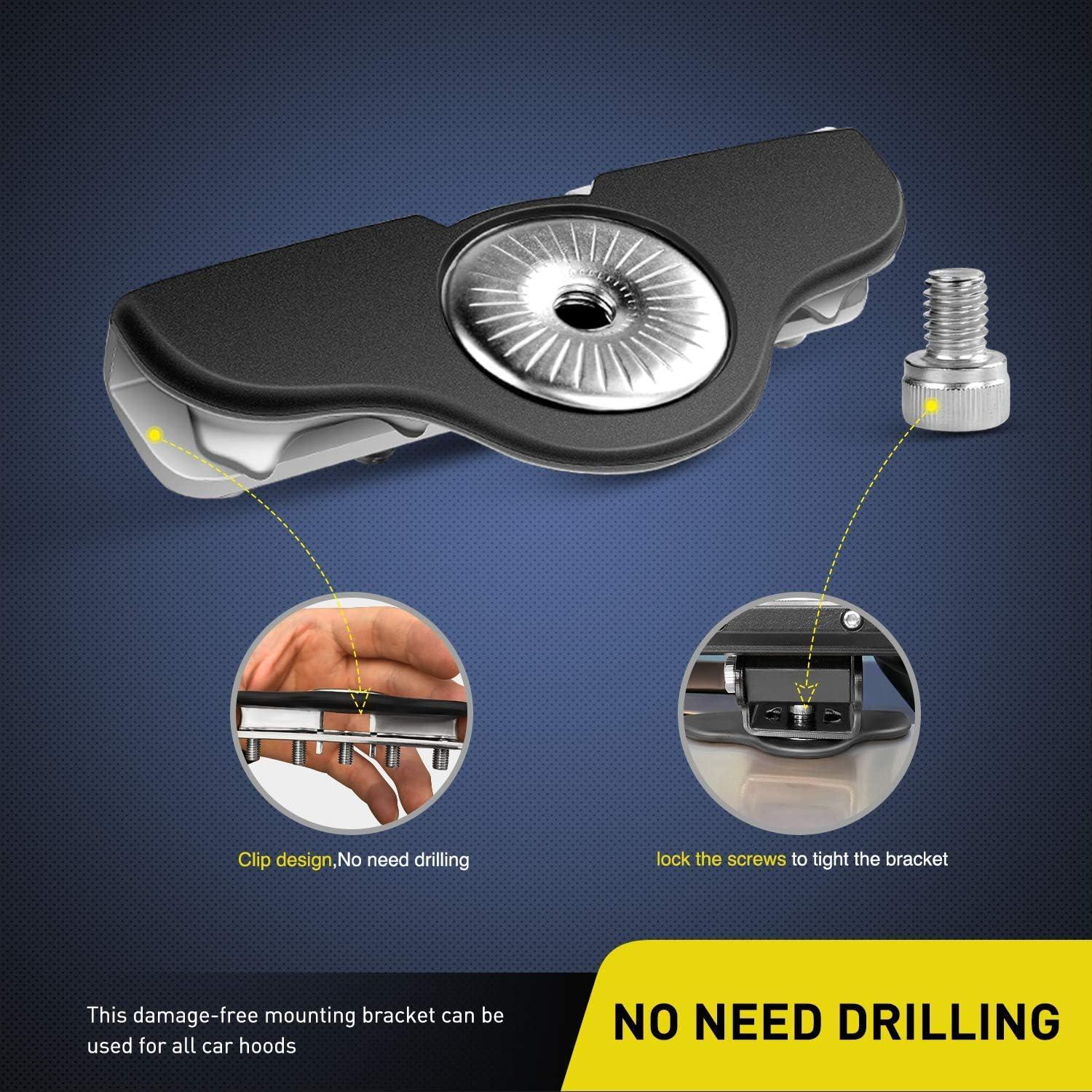 Soportes de Montaje para Luz LED Nilight 90025B - 2 Pcs