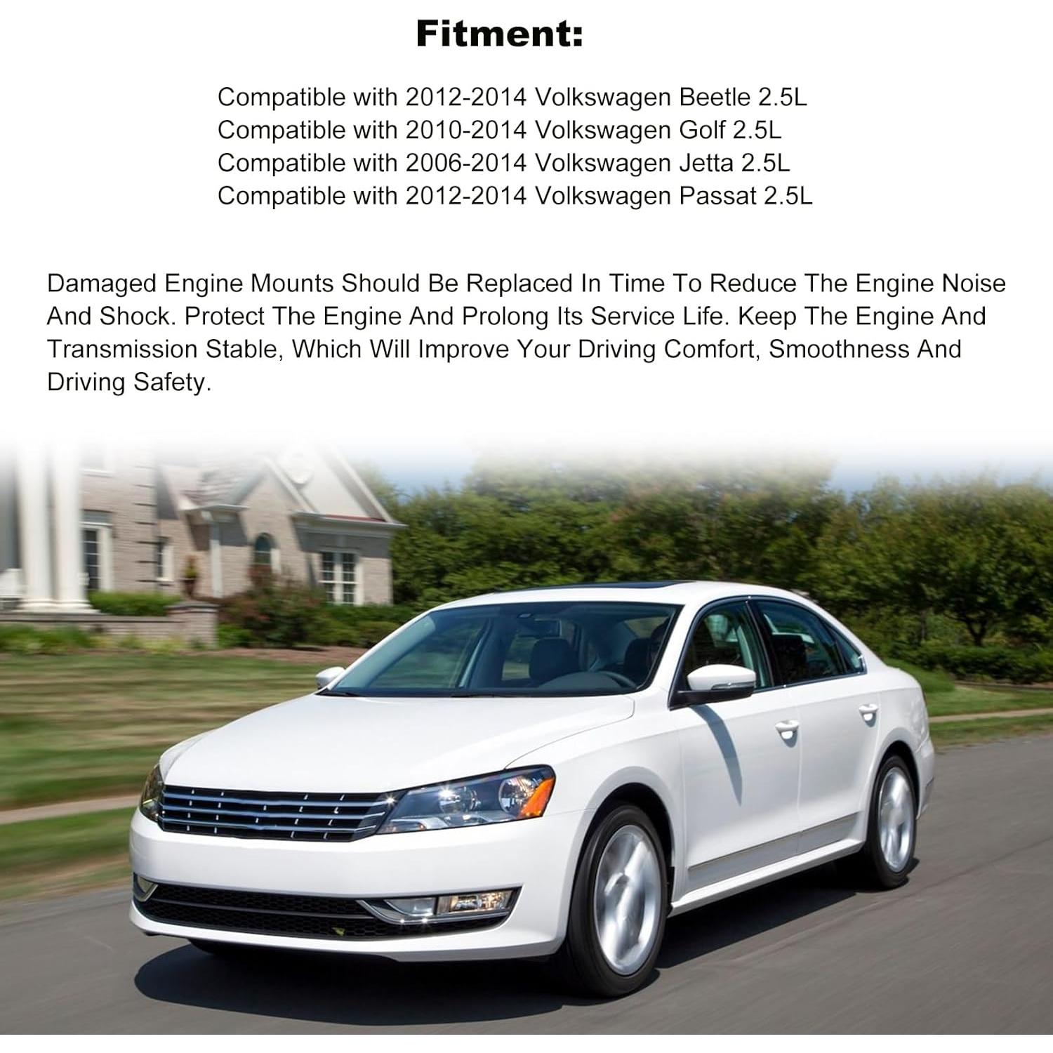 Kit de Soportes de Motor JDMON 5 Piezas para VW Jetta, Golf, Beetle