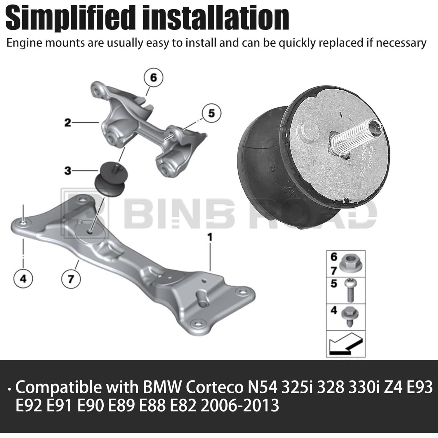 Montaje de Transmisión Trasero BMW 22316799331 - 2 Piezas