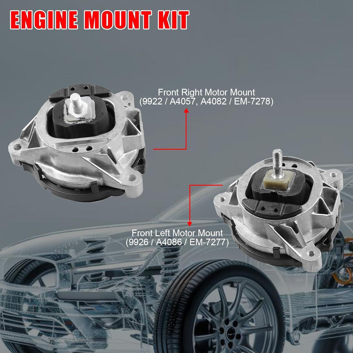 Kit Soportes de Motor Zaygyize para BMW 2.0L Turbo 2 Pcs