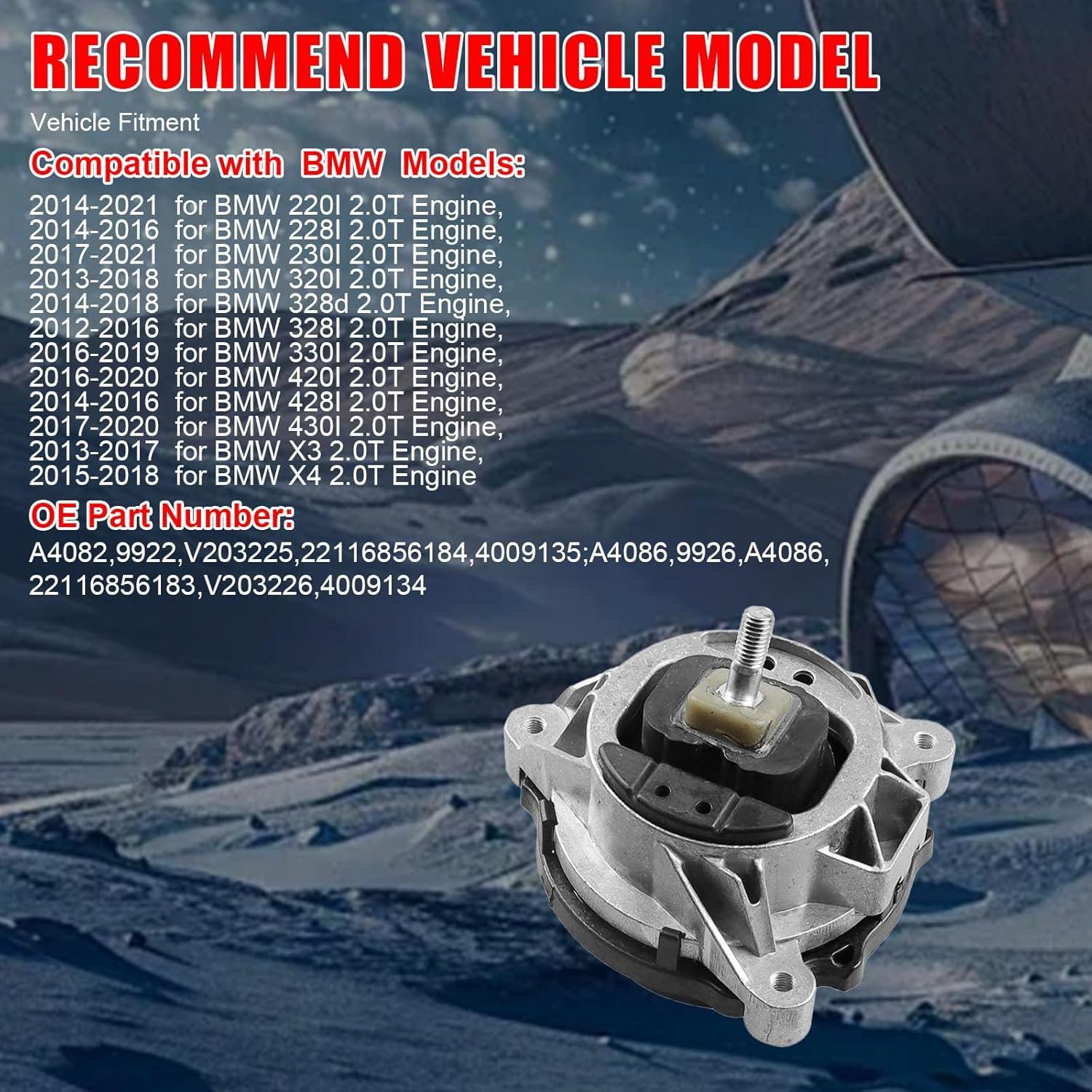 Kit Soportes de Motor Zaygyize para BMW 2.0L Turbo 2 Pcs