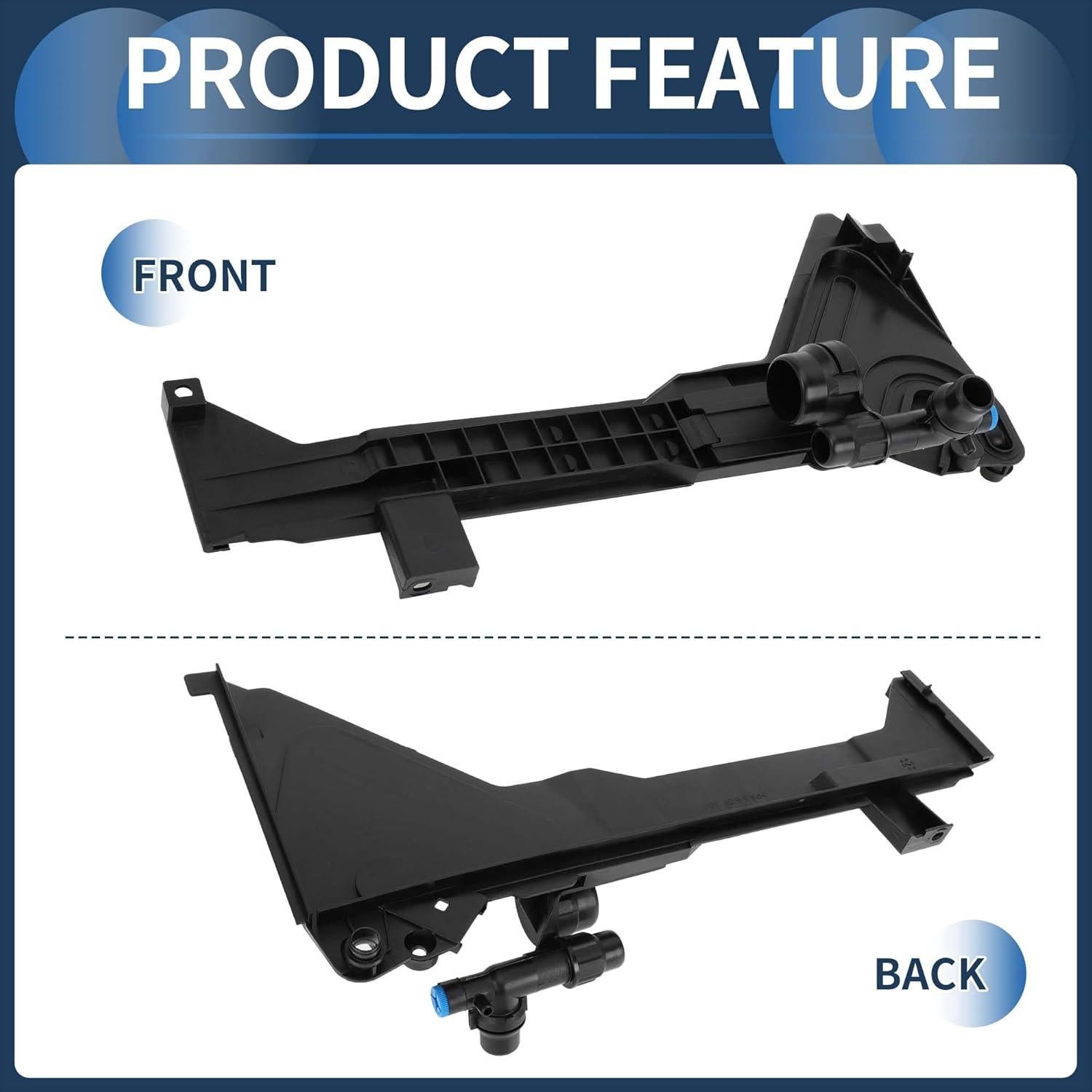 Placa de Montaje Tanque Refrigerante INFINAUTO BMW E46 1 Pc