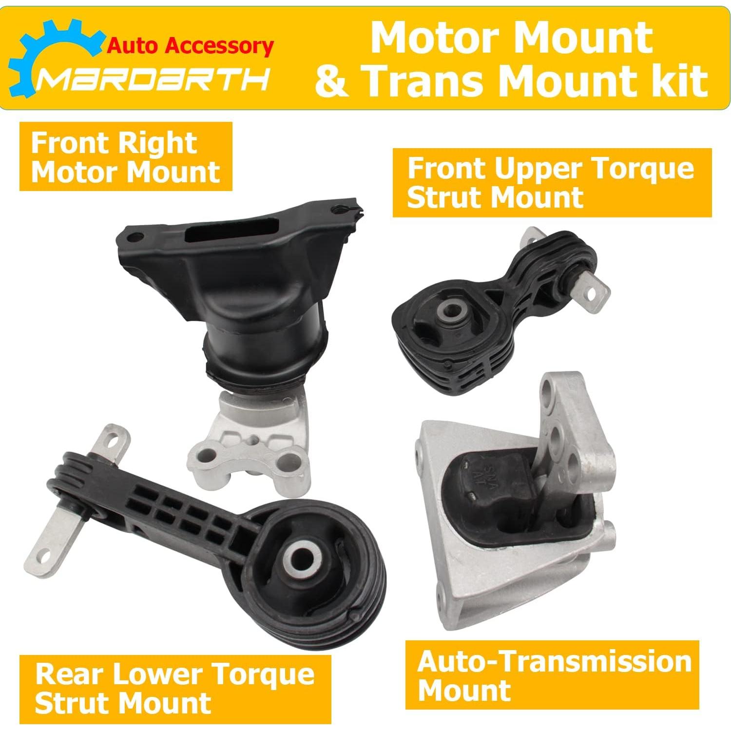 Juego de 4 Soportes de Motor y Transmisión Mardarth Honda Civic 2006-2011