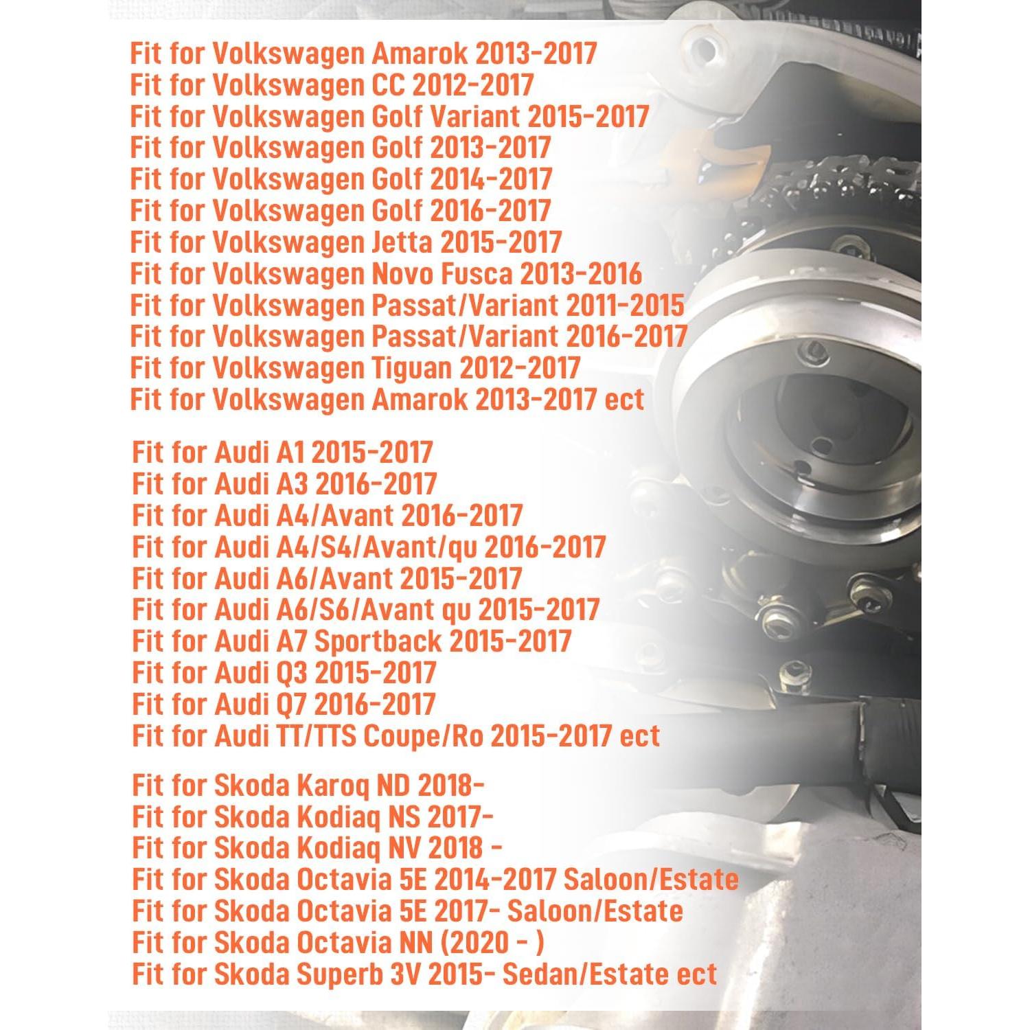 4 Piezas O-Ring Sello 52x3mm Quaneguzy para VW Audi Skoda
