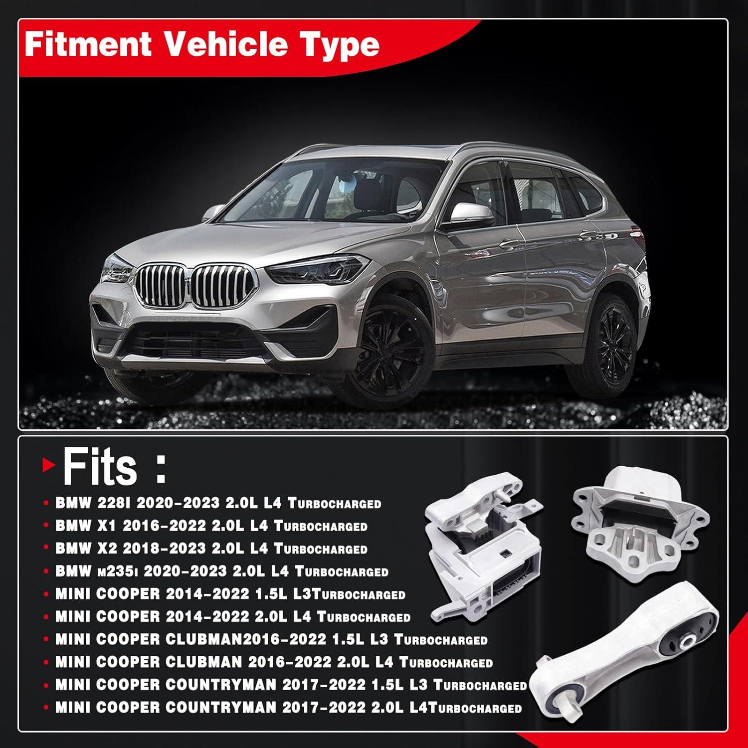 Soporte de Motor y Transmisión YBDDZH 3PCS Compatible MINI