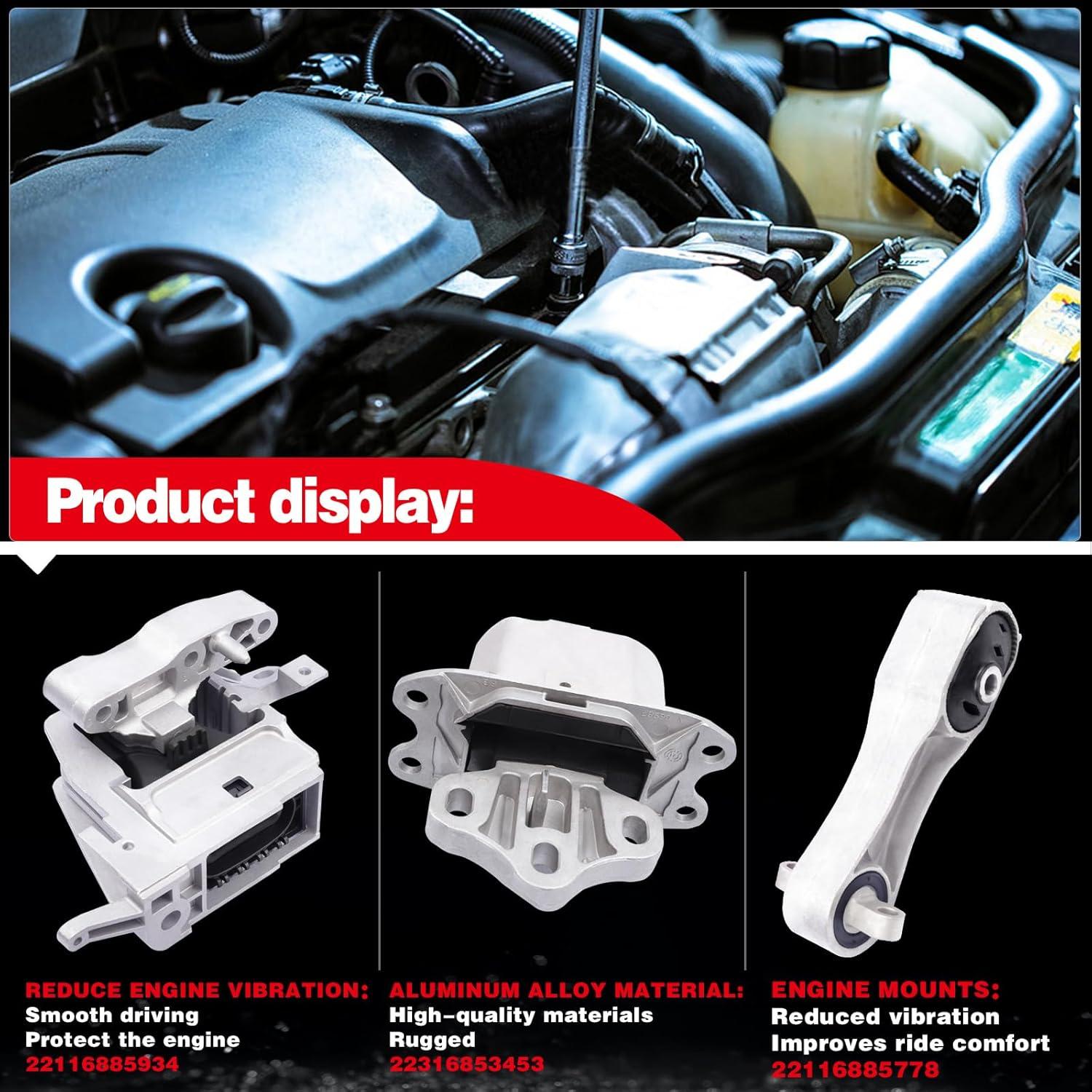 Soporte de Motor y Transmisión YBDDZH 3PCS Compatible MINI