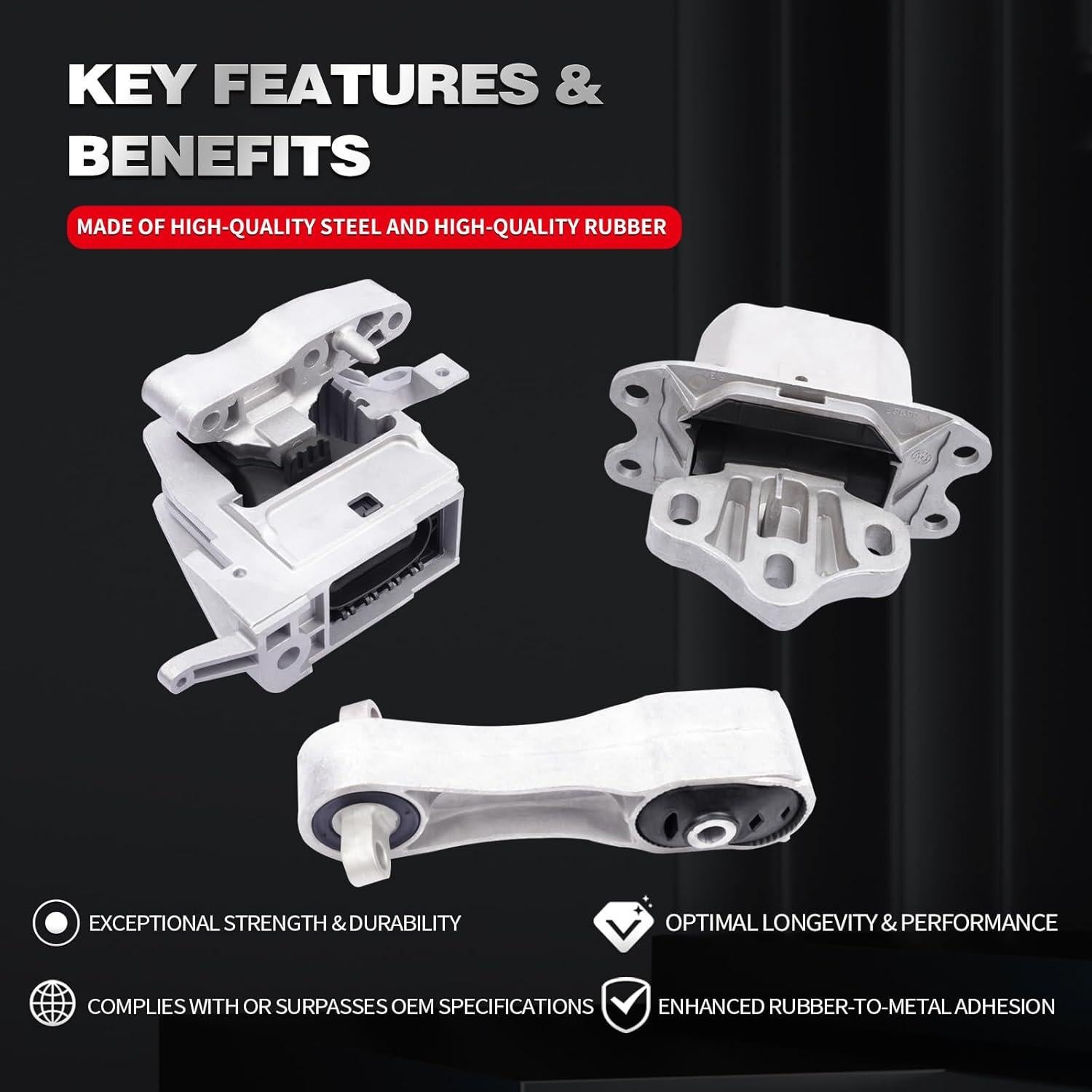 Soporte de Motor y Transmisión YBDDZH 3PCS Compatible MINI