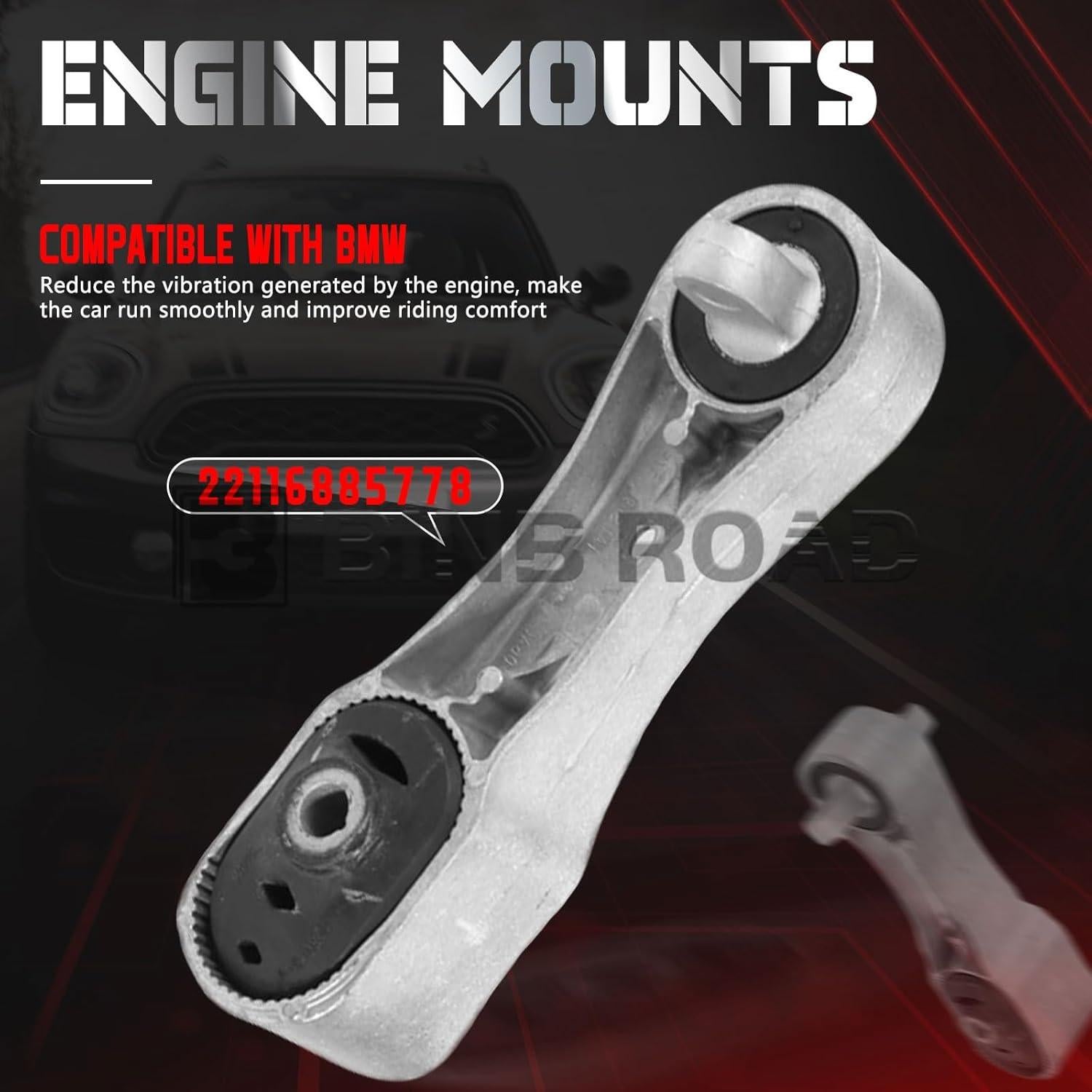 Soporte de Motor BINB ROAD 3Pcs Compatible BMW MINI 2013-2019