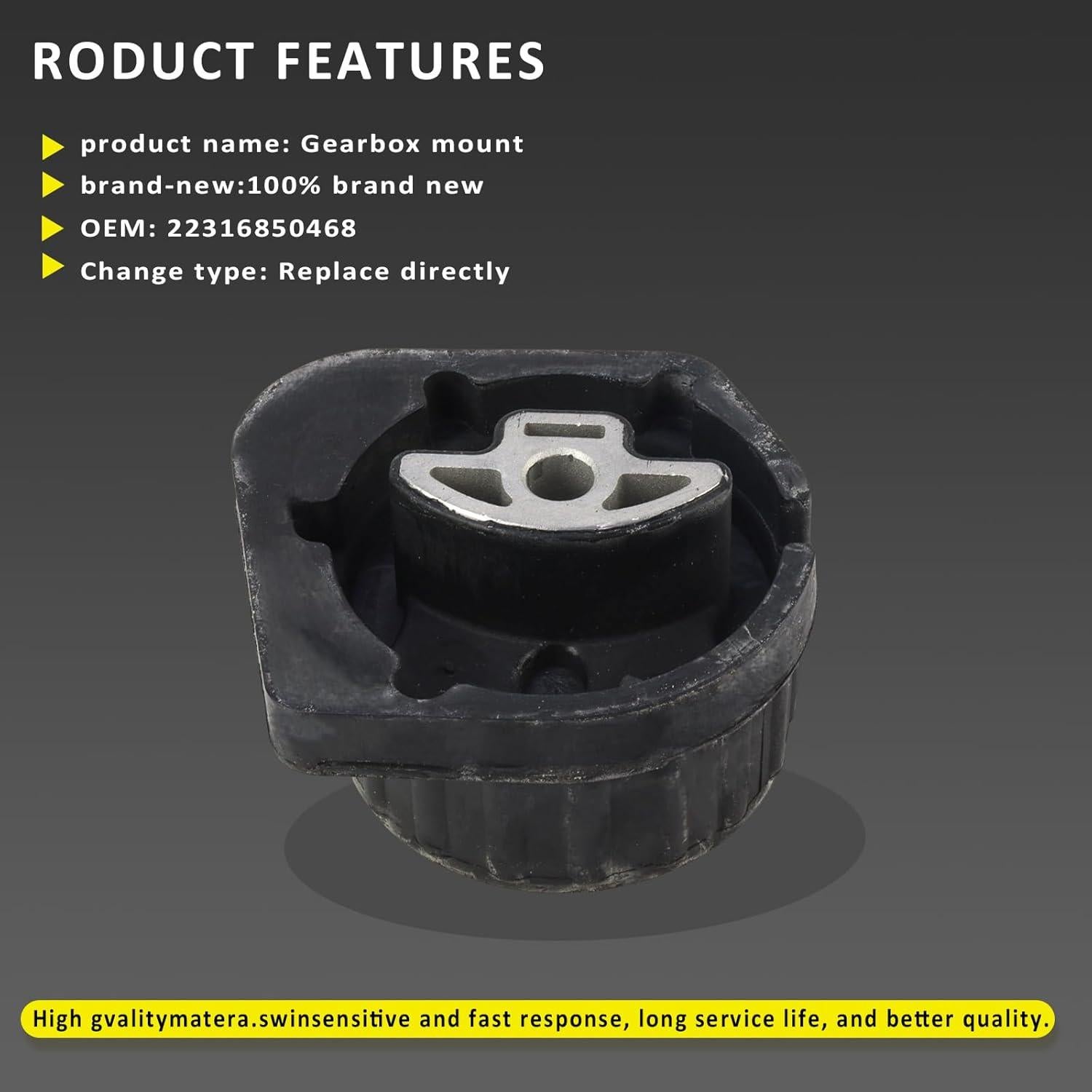 Soporte de motor goma Bomunik para BMW X3 X4 F25 F26 F22 F23