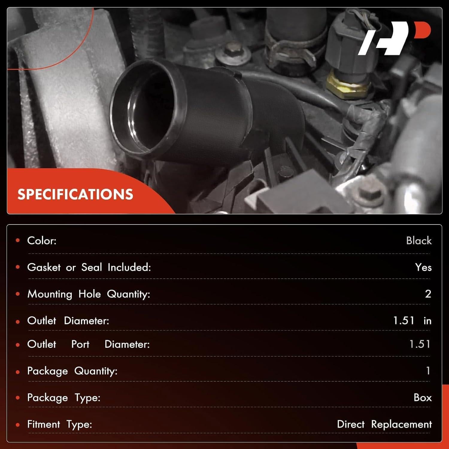 Carcasa de Termostato A-Premium con Sello para Volkswagen y Audi