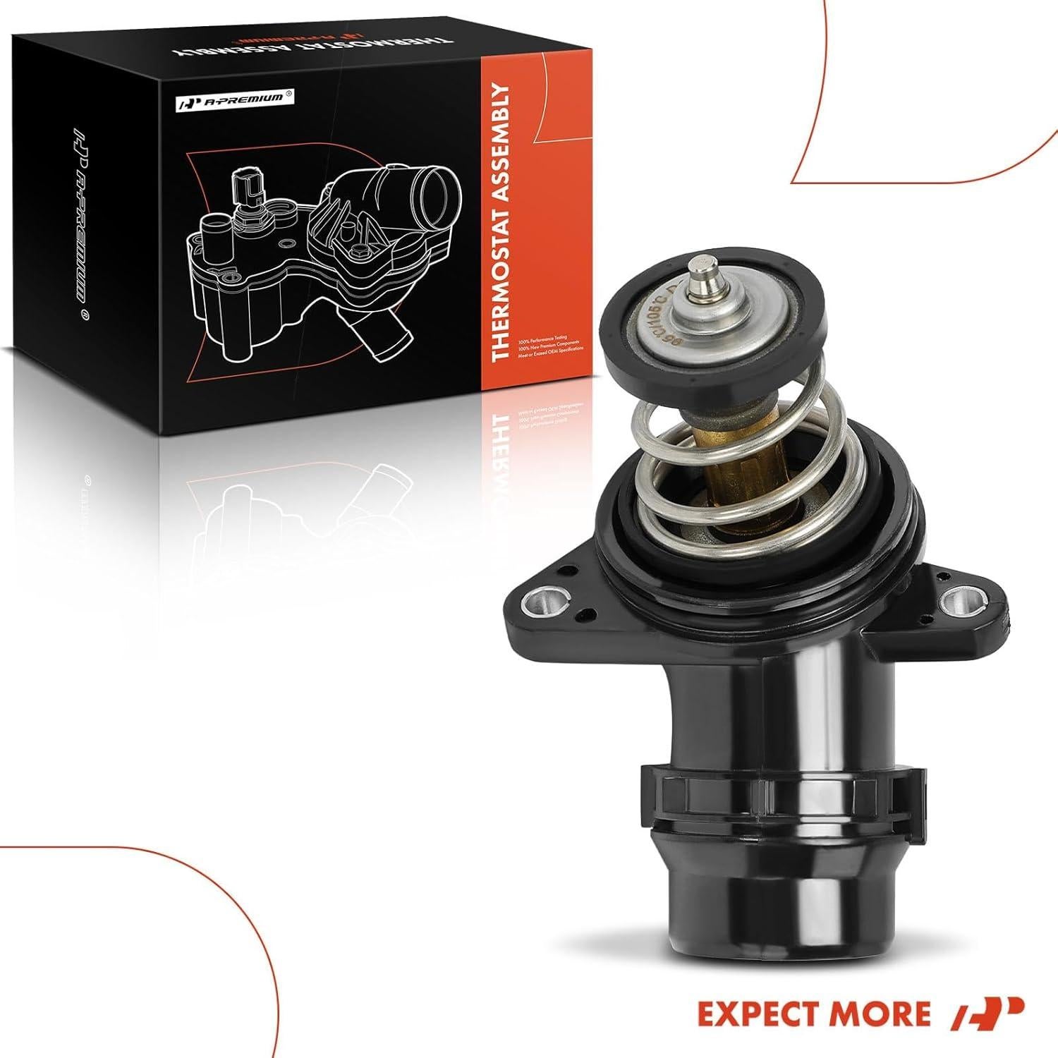 Carcasa de Termostato A-Premium con Sello para Volkswagen y Audi