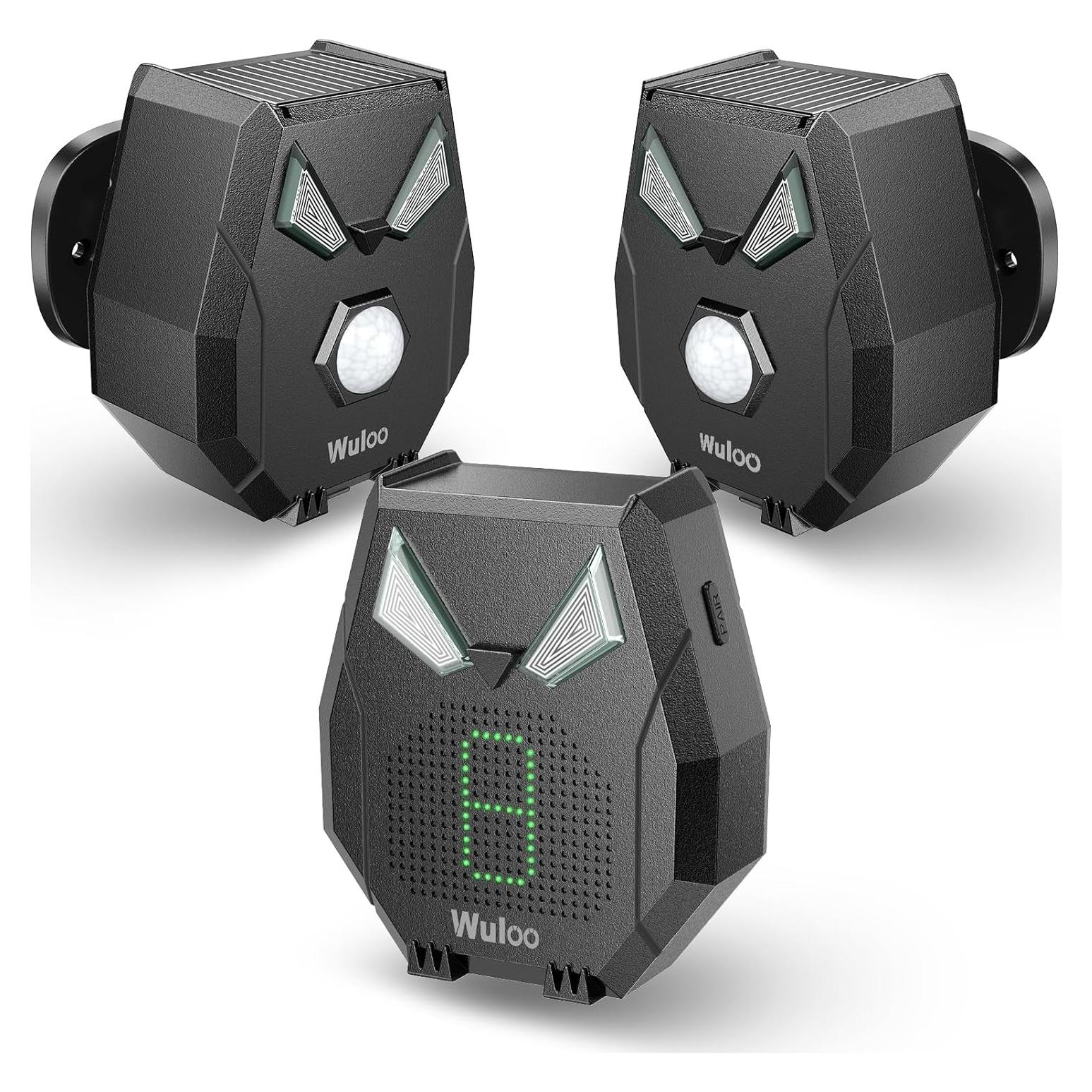 Alarma Inalámbrica Solar Wuloo con 2 Sensores y Receptor