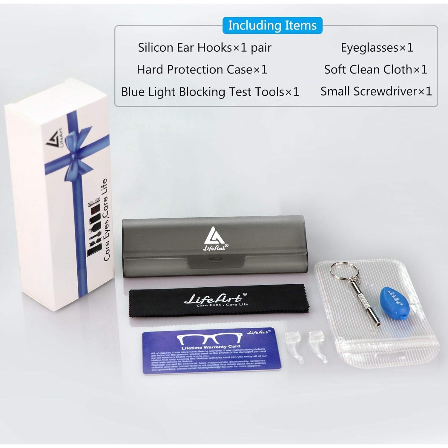 Gafas bloqueadoras luz azul LifeArt +1.50 Aumento unisex