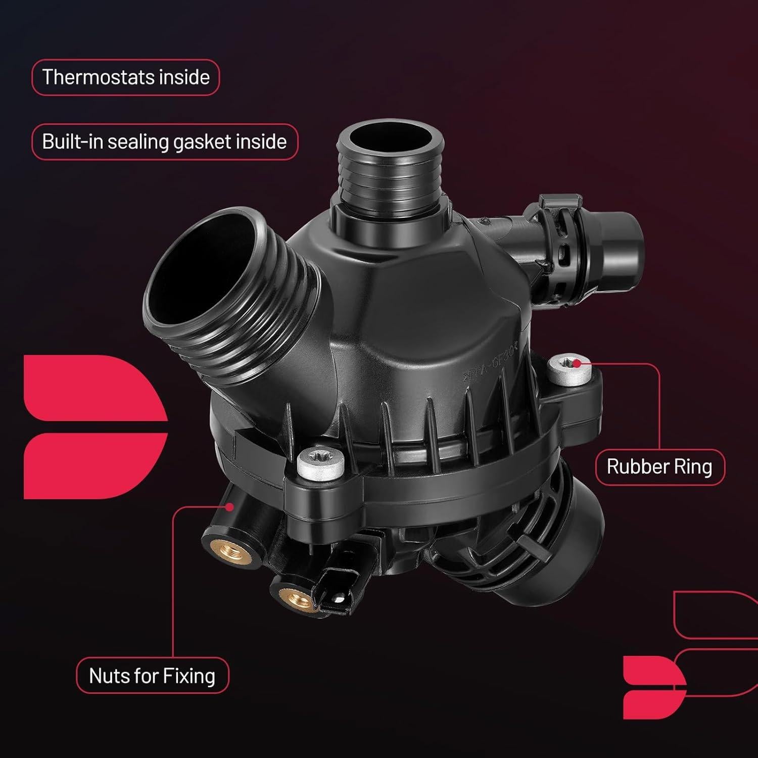 Carcasa Termostato Refrigerante BDFHYK 902-816 para BMW