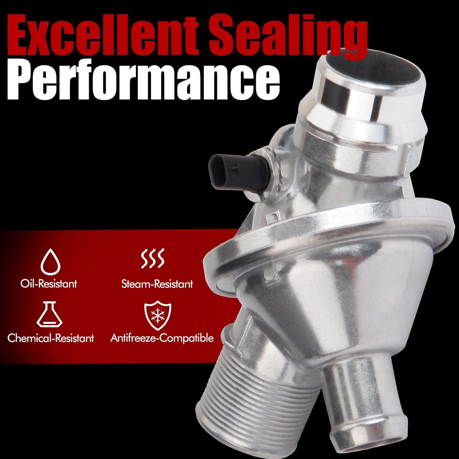 MITZONE Termostato de Refrigerante Aluminio Compatible BMW 2012-2016