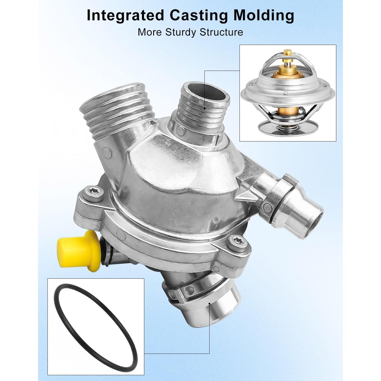 Carcasa de Termostato de Aluminio BOQNZN para BMW E90 E92 E60