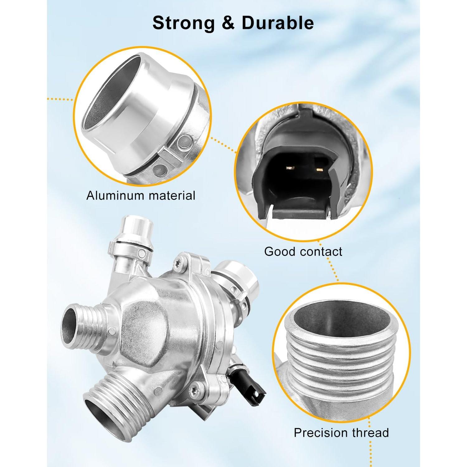 Carcasa de Termostato de Aluminio BOQNZN para BMW E90 E92 E60
