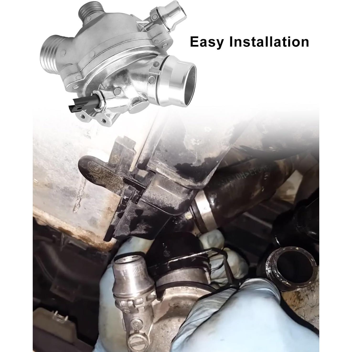 Carcasa de Termostato de Aluminio BOQNZN para BMW E90 E92 E60