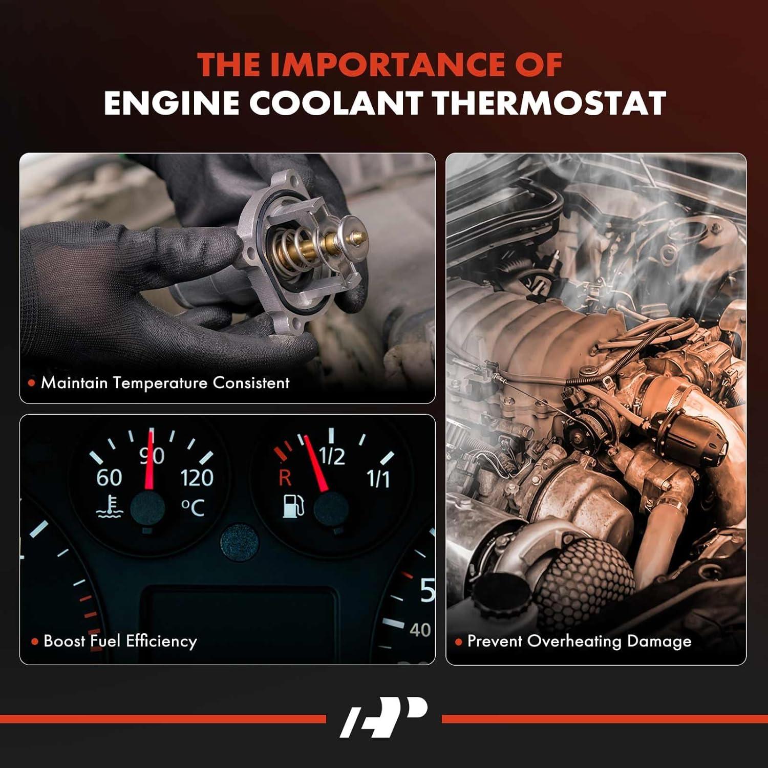 Termostato de Refrigerante A-Premium para Ford y Más