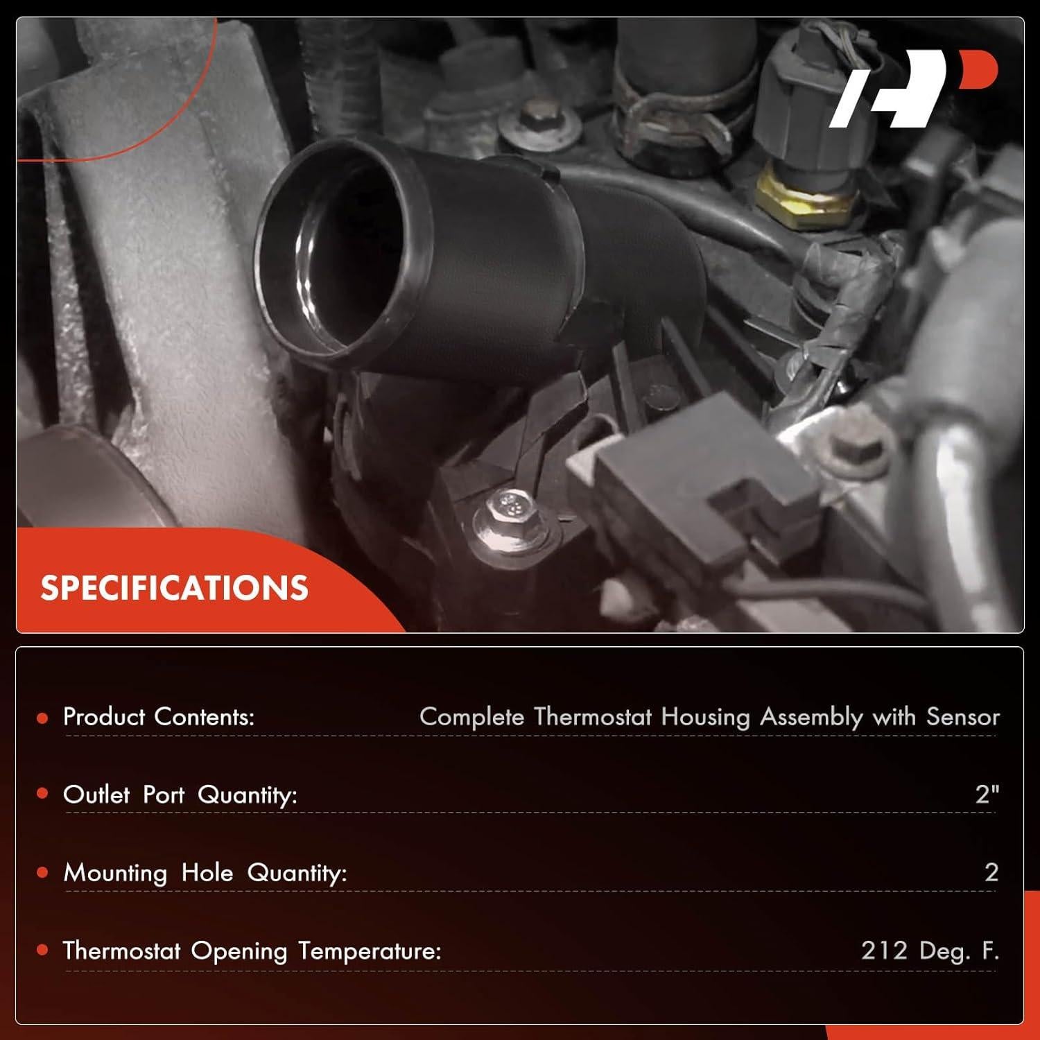 Conjunto Carcasa Termostato A-Premium para Mercedes-Benz