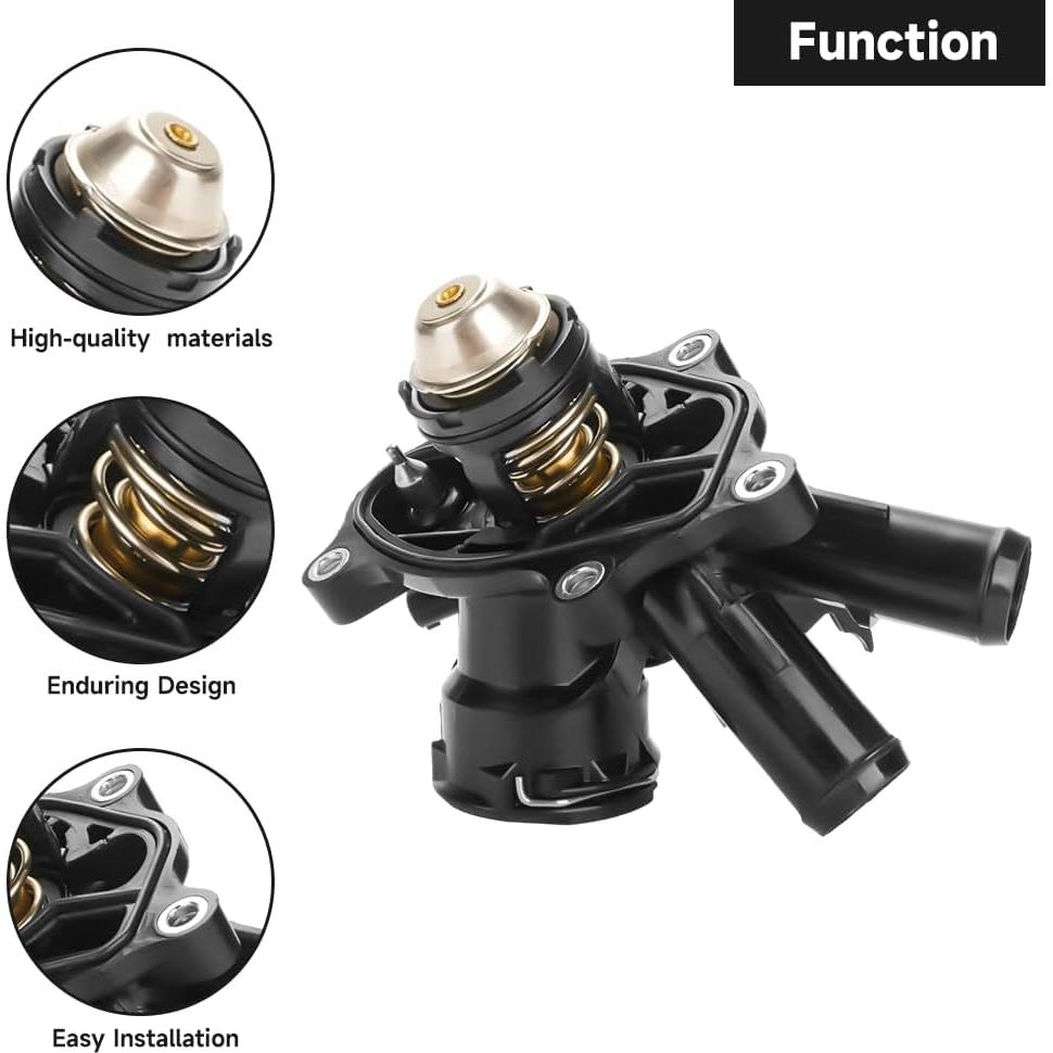 Carcasa del Termostato Refrigerante YOLLKY para Mercedes-Benz SLK250/C250 2012-2015