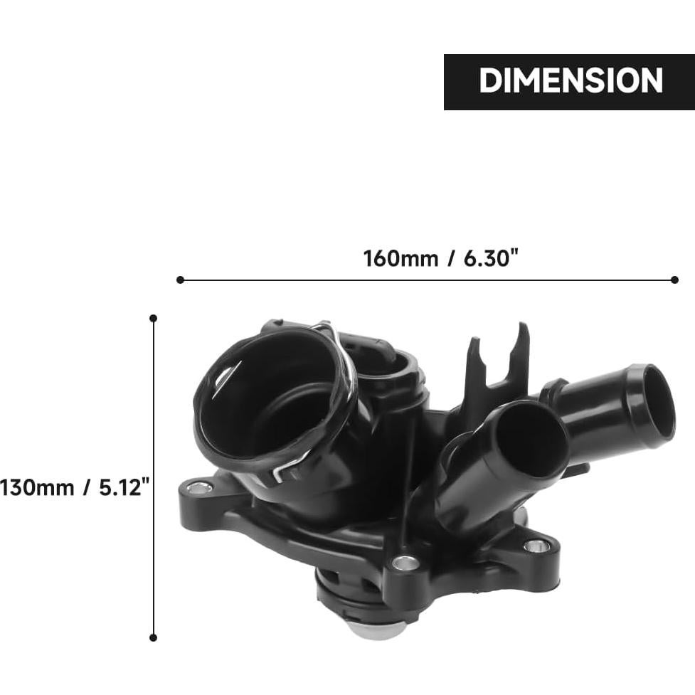 Carcasa del Termostato Refrigerante YOLLKY para Mercedes-Benz SLK250/C250 2012-2015