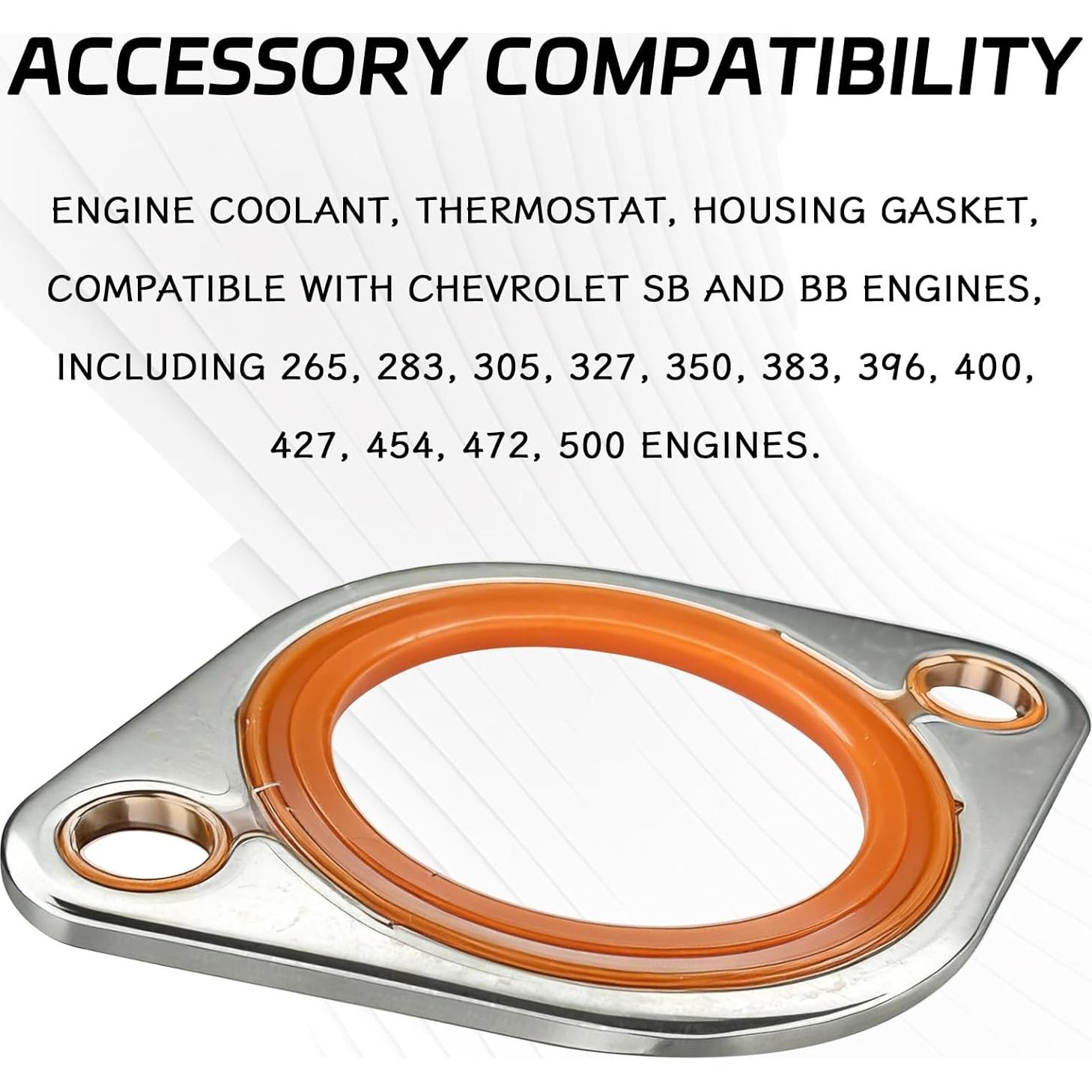 Junta de Carcasa de Termostato HHZL para Chevy SBC 265-500