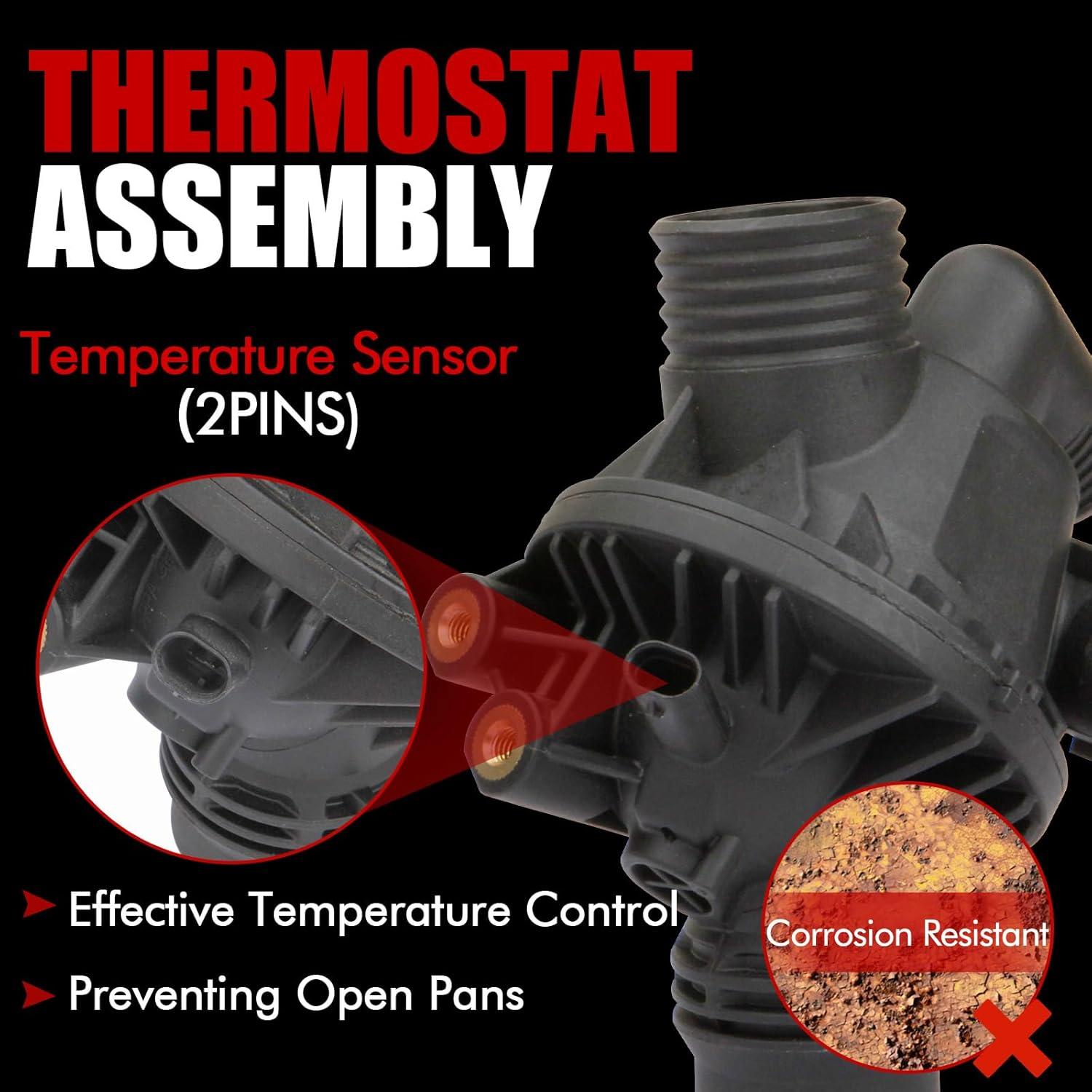 Conjunto de termostato de refrigerante MITZONE para BMW X3/X4