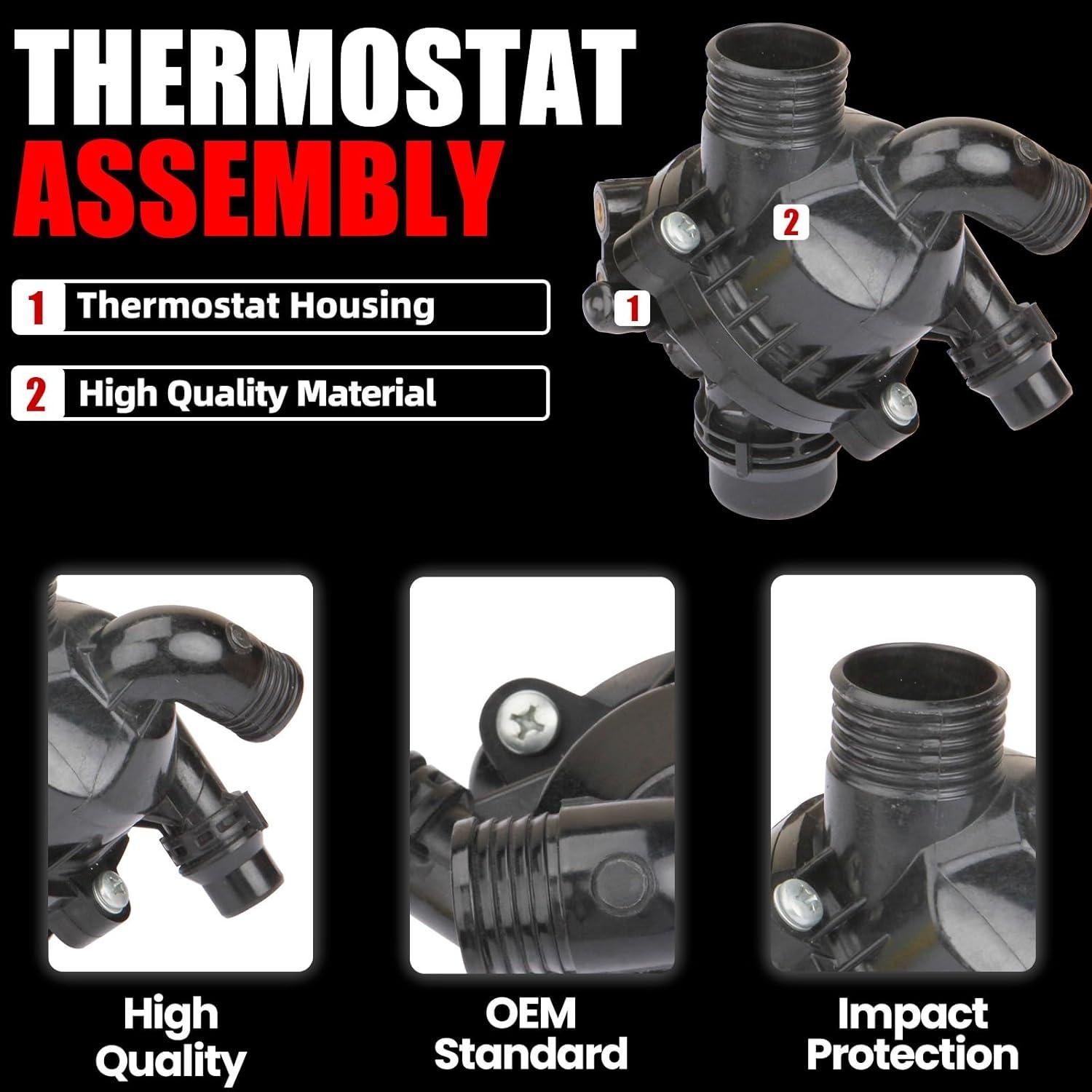 Conjunto Termostato Refrigerante MITZONE para BMW E70 E71 3.0L