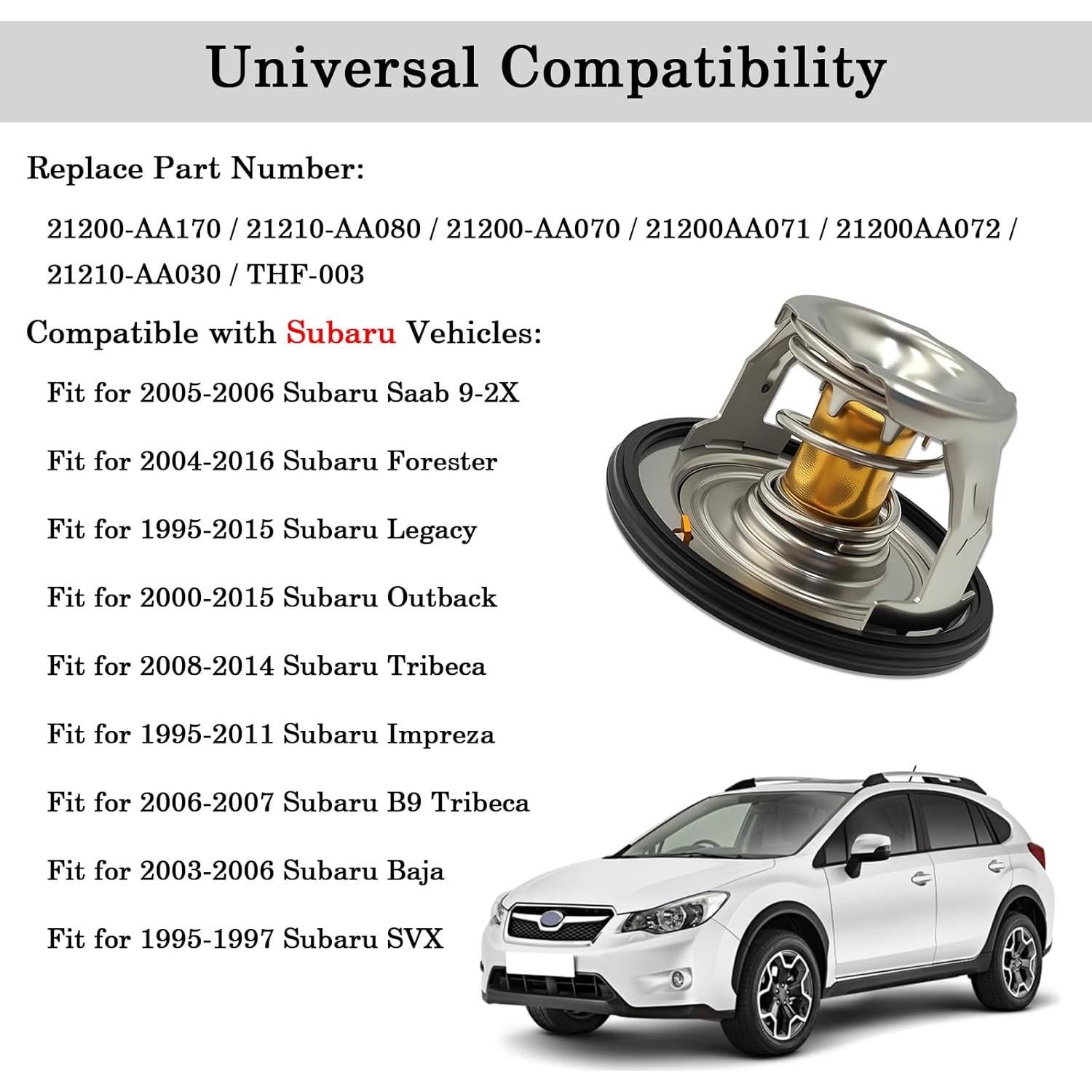 Termostato de Motor FOXSTAR 21200AA170 para Subaru