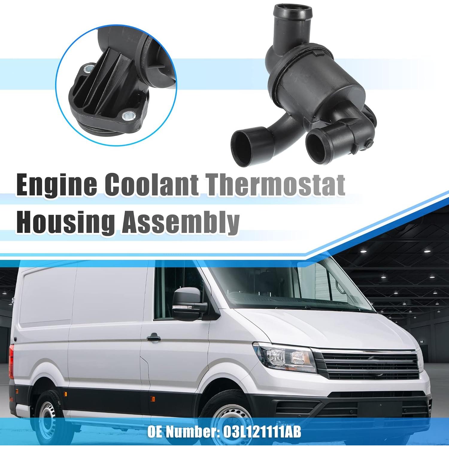 Carcasa de Termostato X AUTOHAUX para VW AMAROK 2.0 BiTDI