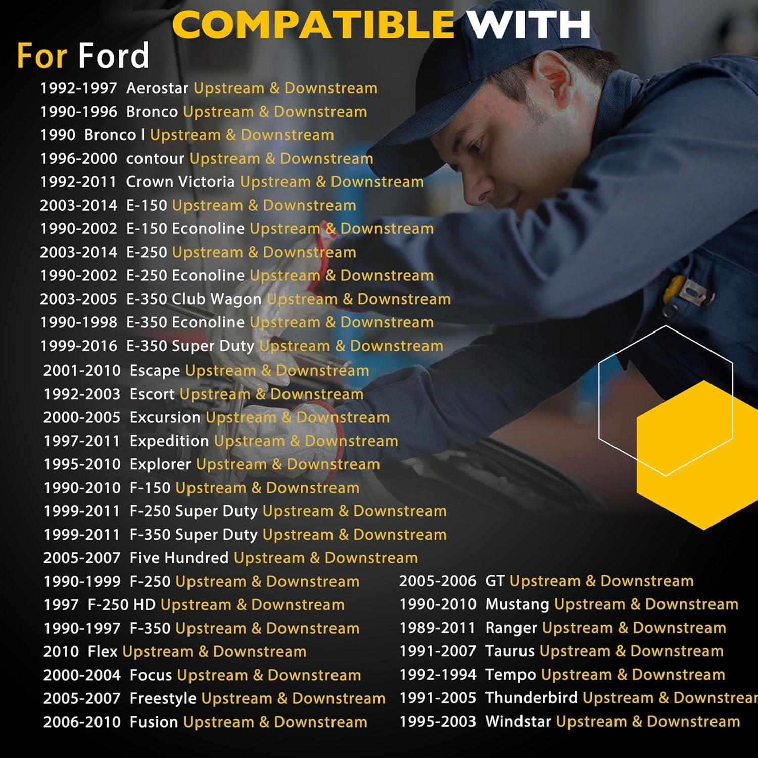 Sensor de Oxígeno Upstream Downstream Gledewen 2 Pcs Compatible