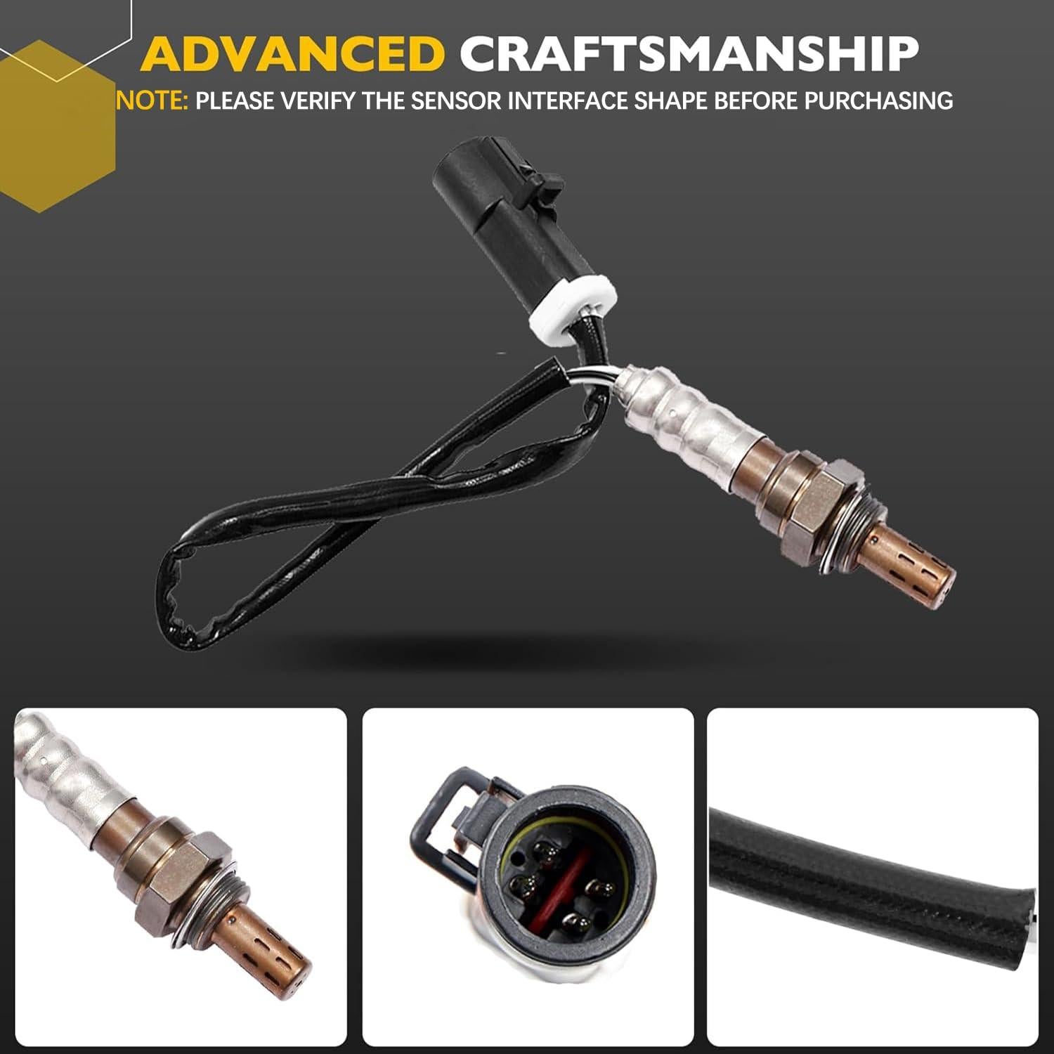 Sensor de Oxígeno Upstream Downstream Gledewen 2 Pcs Compatible