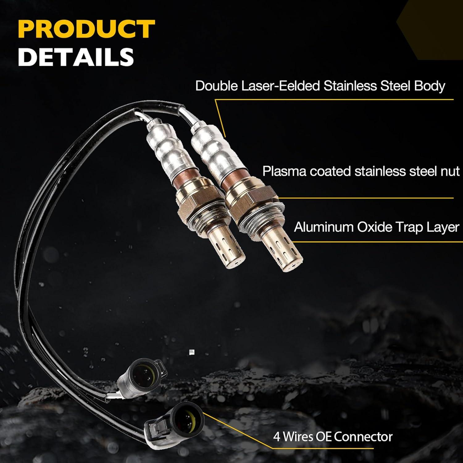 Sensor de Oxígeno Upstream Downstream Gledewen 2 Pcs Compatible