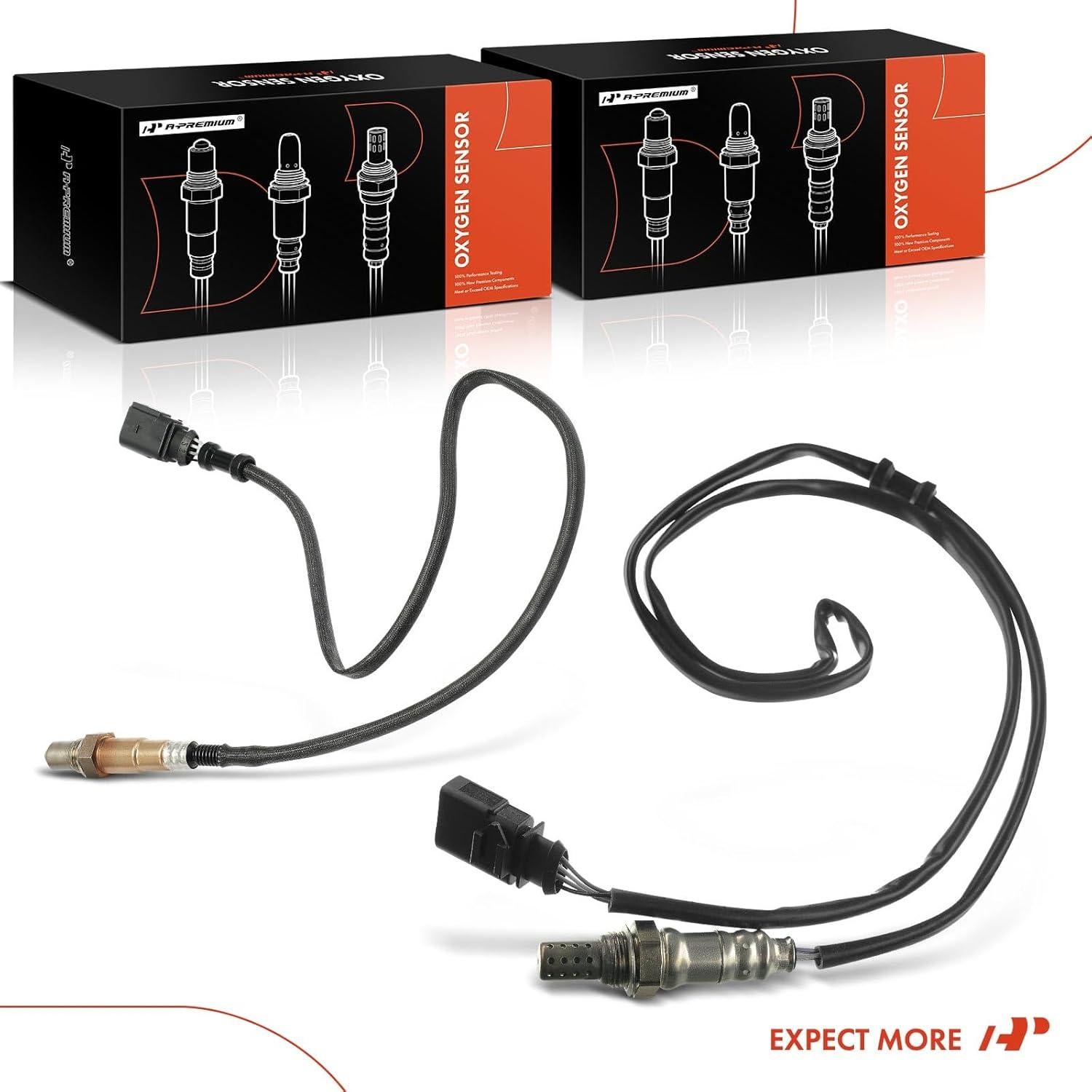 Sensor de Oxígeno O2 A-Premium para Volkswagen y Audi - Juego de 2