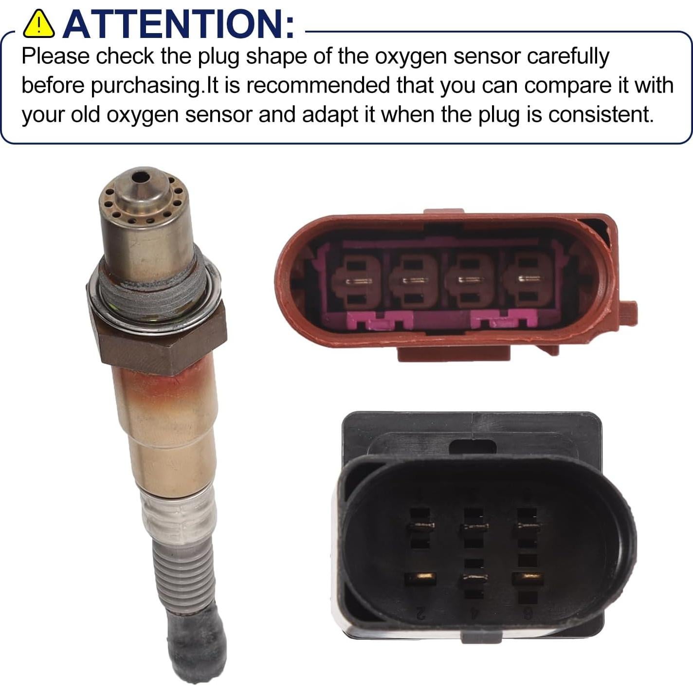 Sensor de Oxígeno JOYOMSTW para Audi y Volkswagen 1.8L 2001-2006