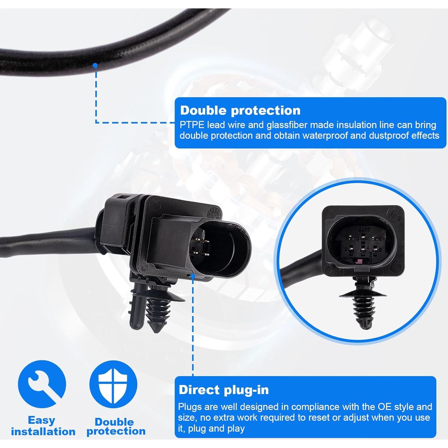 Sensor de Oxígeno O2 Yeoflagtrade Juego de 2 para Audi