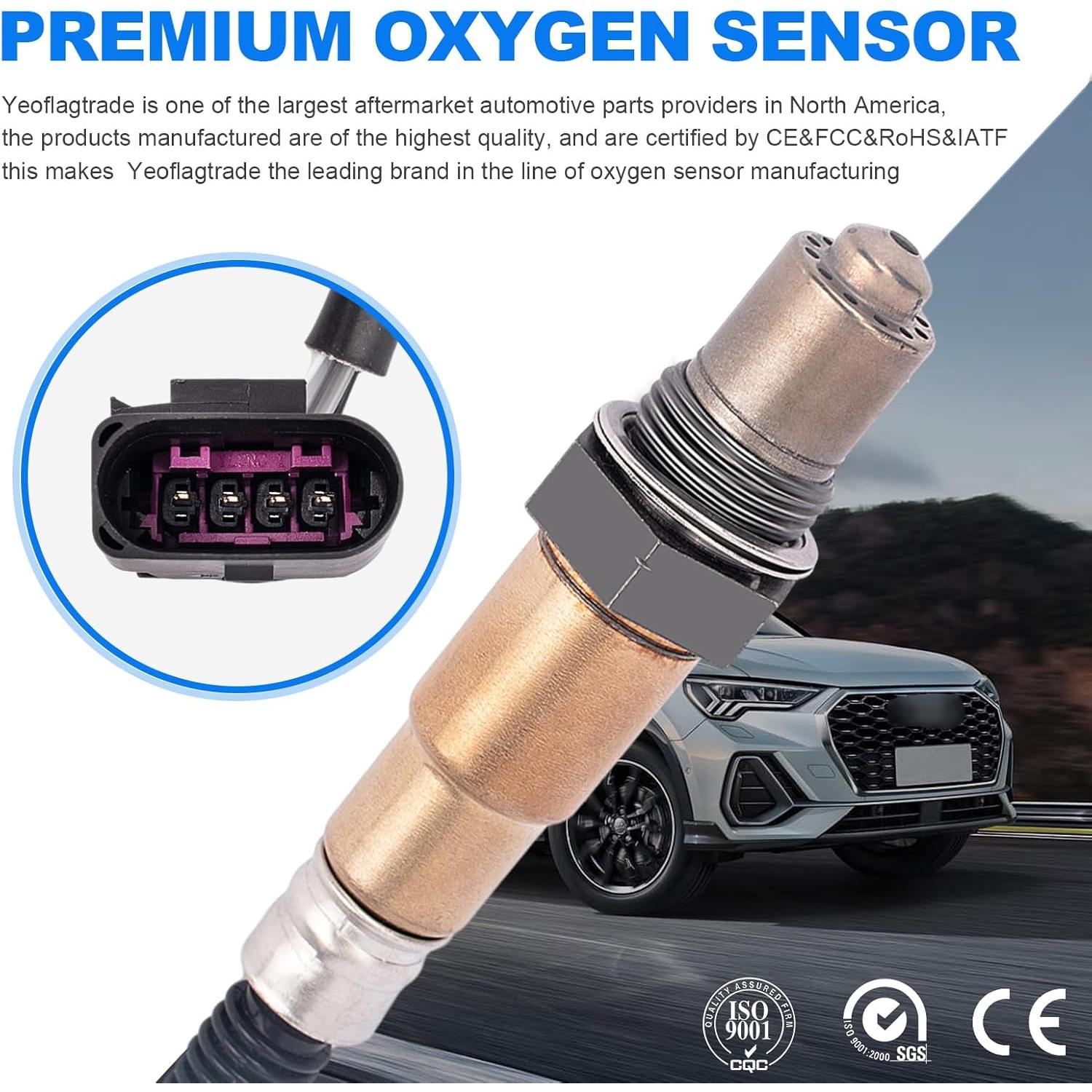 Sensor de Oxígeno O2 Yeoflagtrade Juego de 2 para Audi