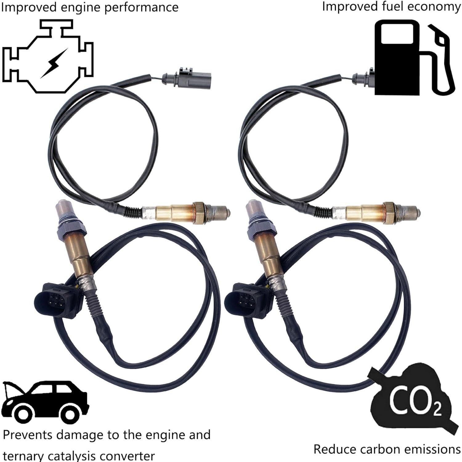 Sensores de Oxígeno Dropwater 4 Piezas para Audi S5 4.2L 2008-2012