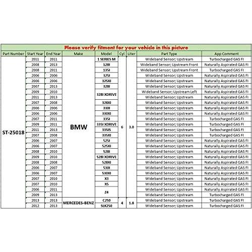 Sensor de Oxígeno Ascendente Autopart T ST-25018 para BMW