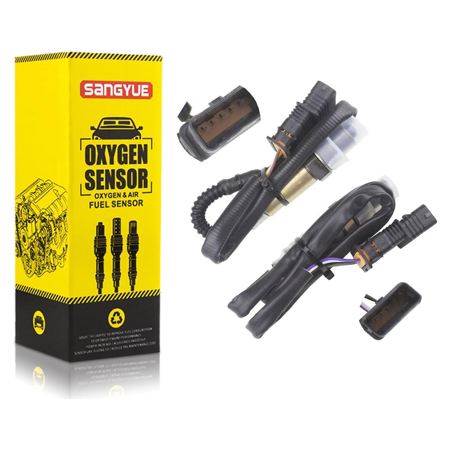 Sensor de Oxígeno O2 2PCS Sangyue para BMW 2.0L Upstream + Downstream