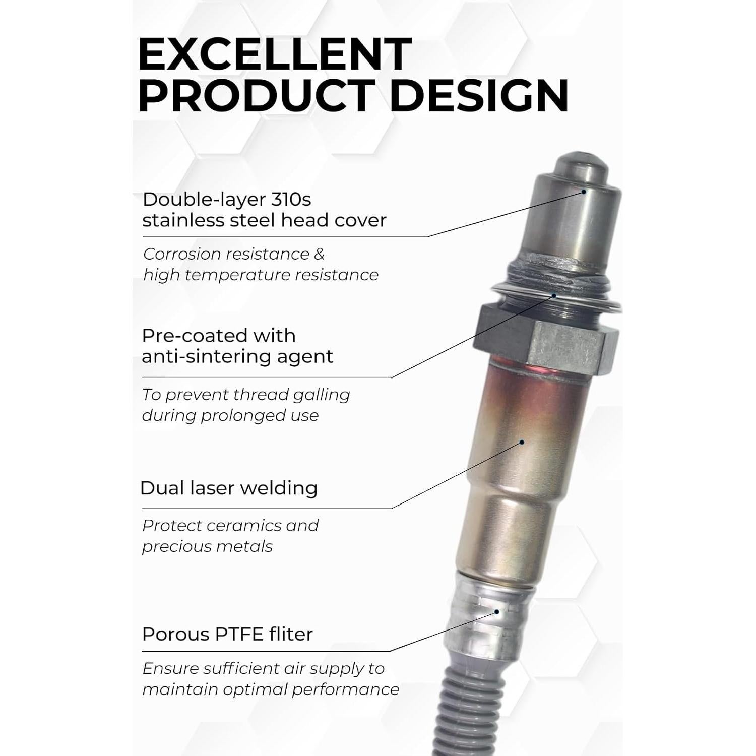 Sensor de Oxígeno BMW 128I 135I 323I 328I 330I 335I 525I 528I 530I 2PCS