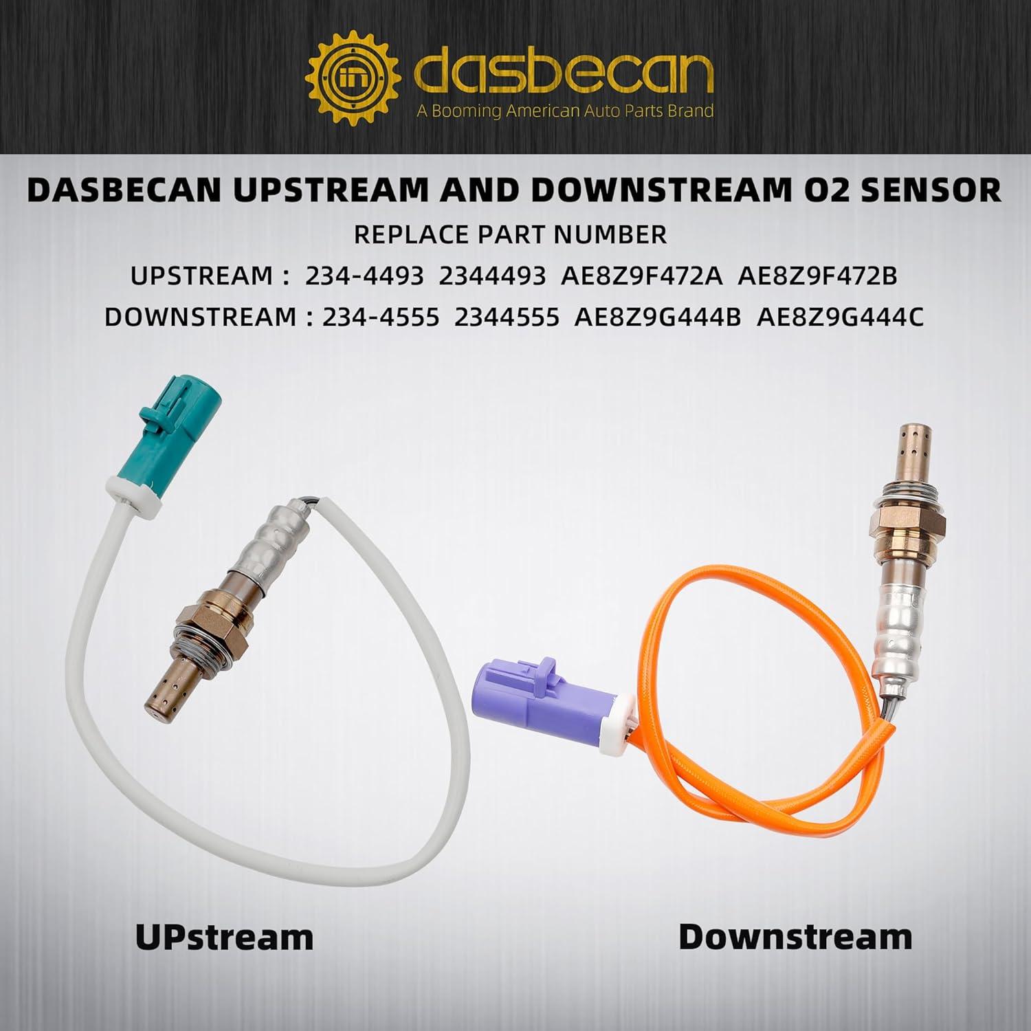 Sensor de Oxígeno O2 Dasbecan Upstream y Downstream Ford Fiesta 1.6L