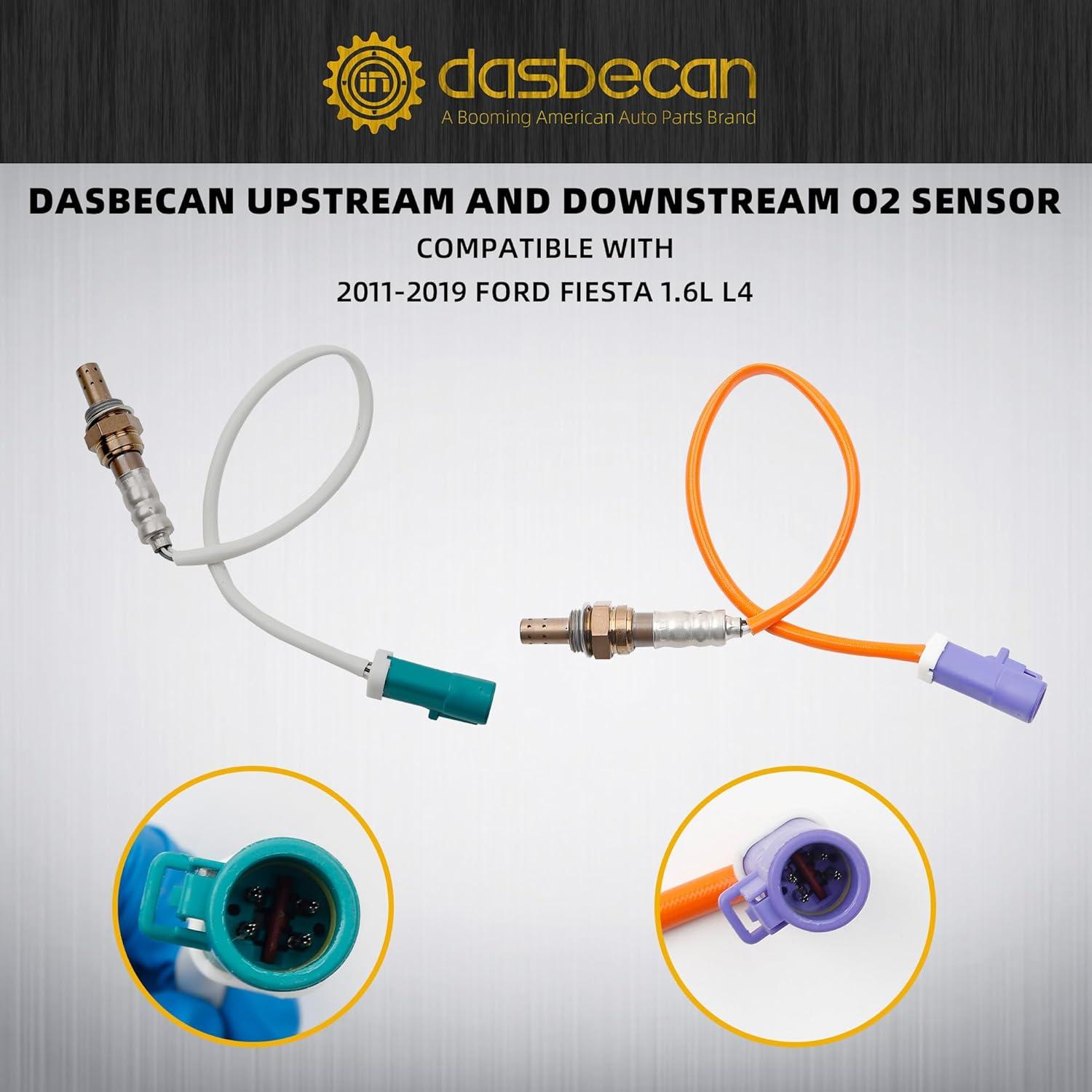 Sensor de Oxígeno O2 Dasbecan Upstream y Downstream Ford Fiesta 1.6L